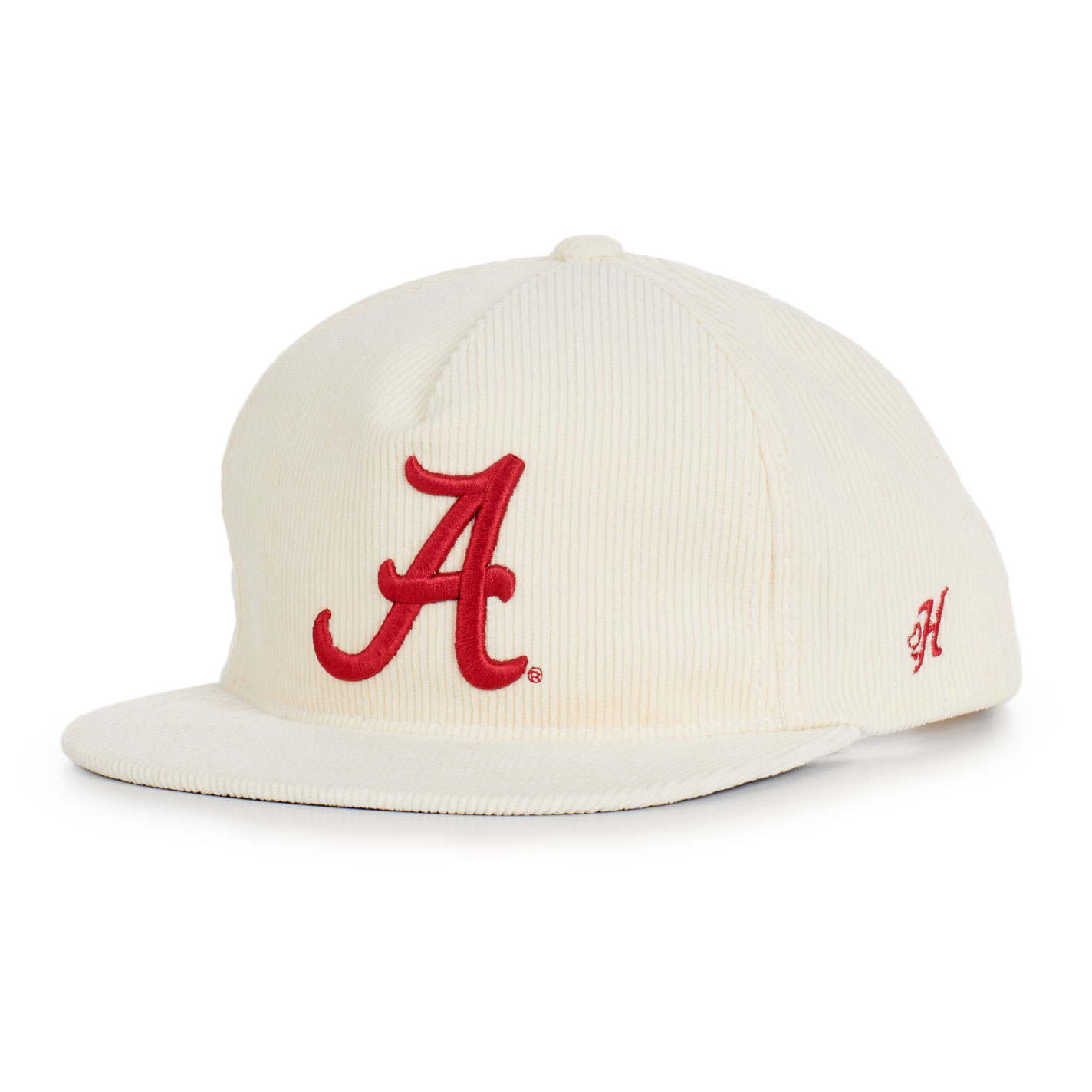 Hooey Collegiate Collection White Alabama Curved Bill Logo Cap - Image 1