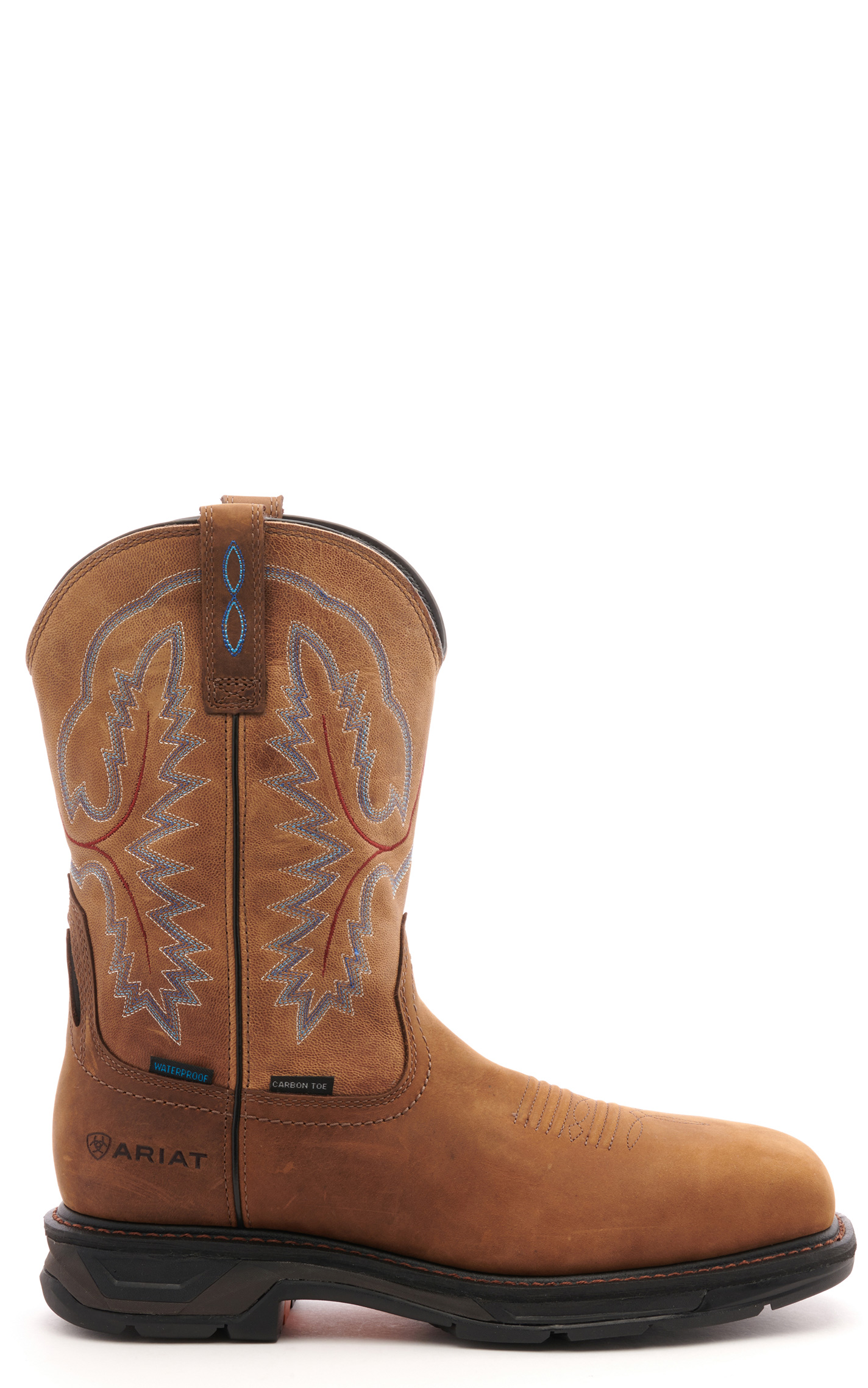 Ariat Men's WorkHog XT Distressed Brown Waterproof Wide Square Composite Toe Work Boot - Image 1