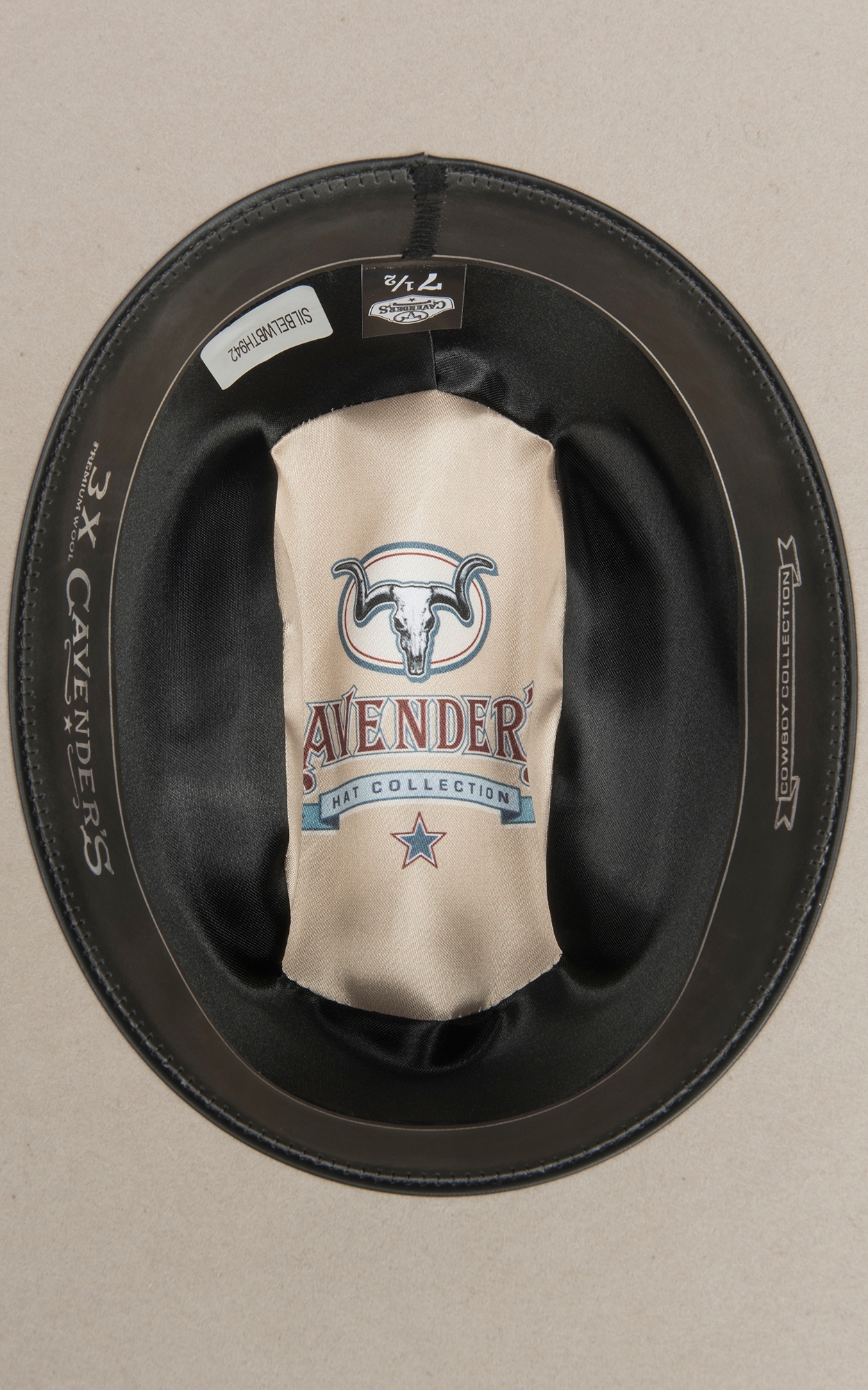 Cavender's Cowboy Collection 3X Silverbelly with Fancy Band Premium Wool Cowboy Hat - Image 1