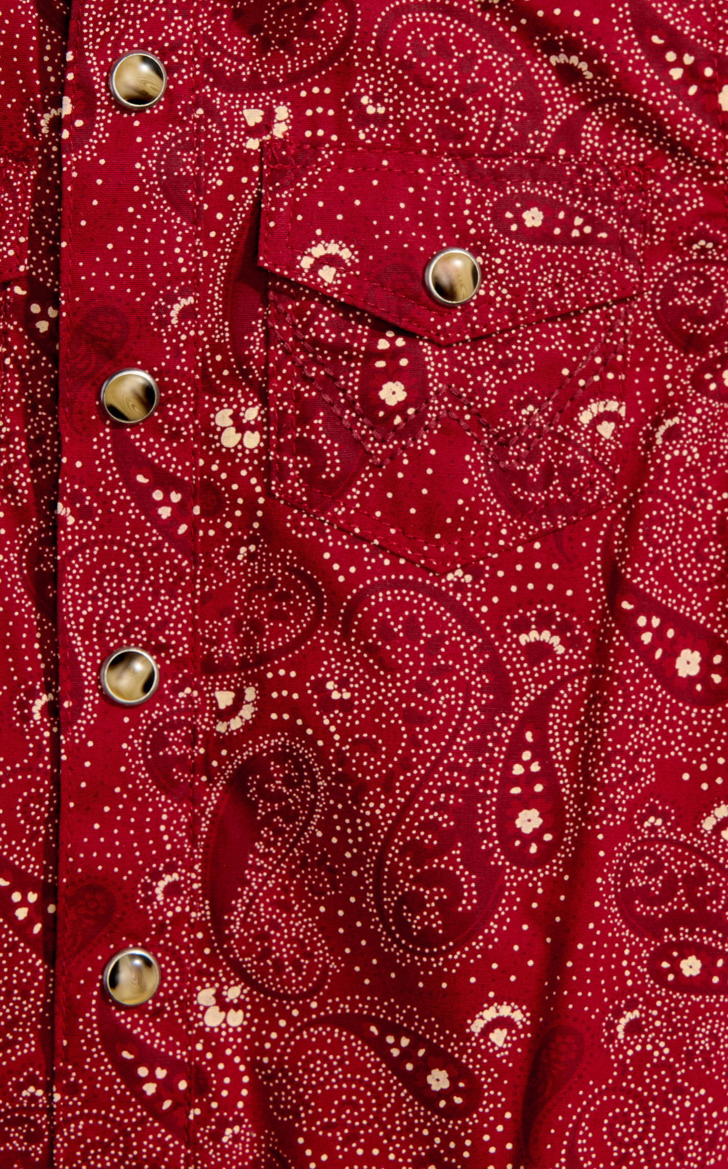 Wrangler Infant Boy's Crimson Sand Paisley Print Onesie - Image 1