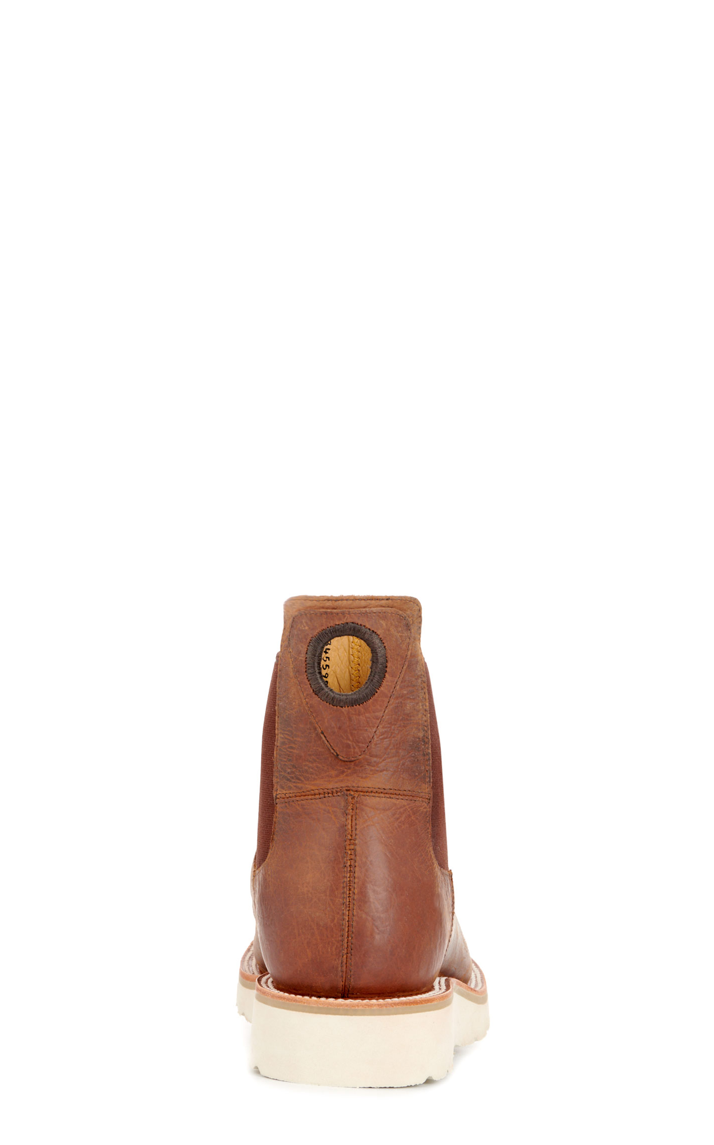 Anderson Bean Men's Horse Power Distressed Brown Wide Square Toe Chelsea Boots - Image 1