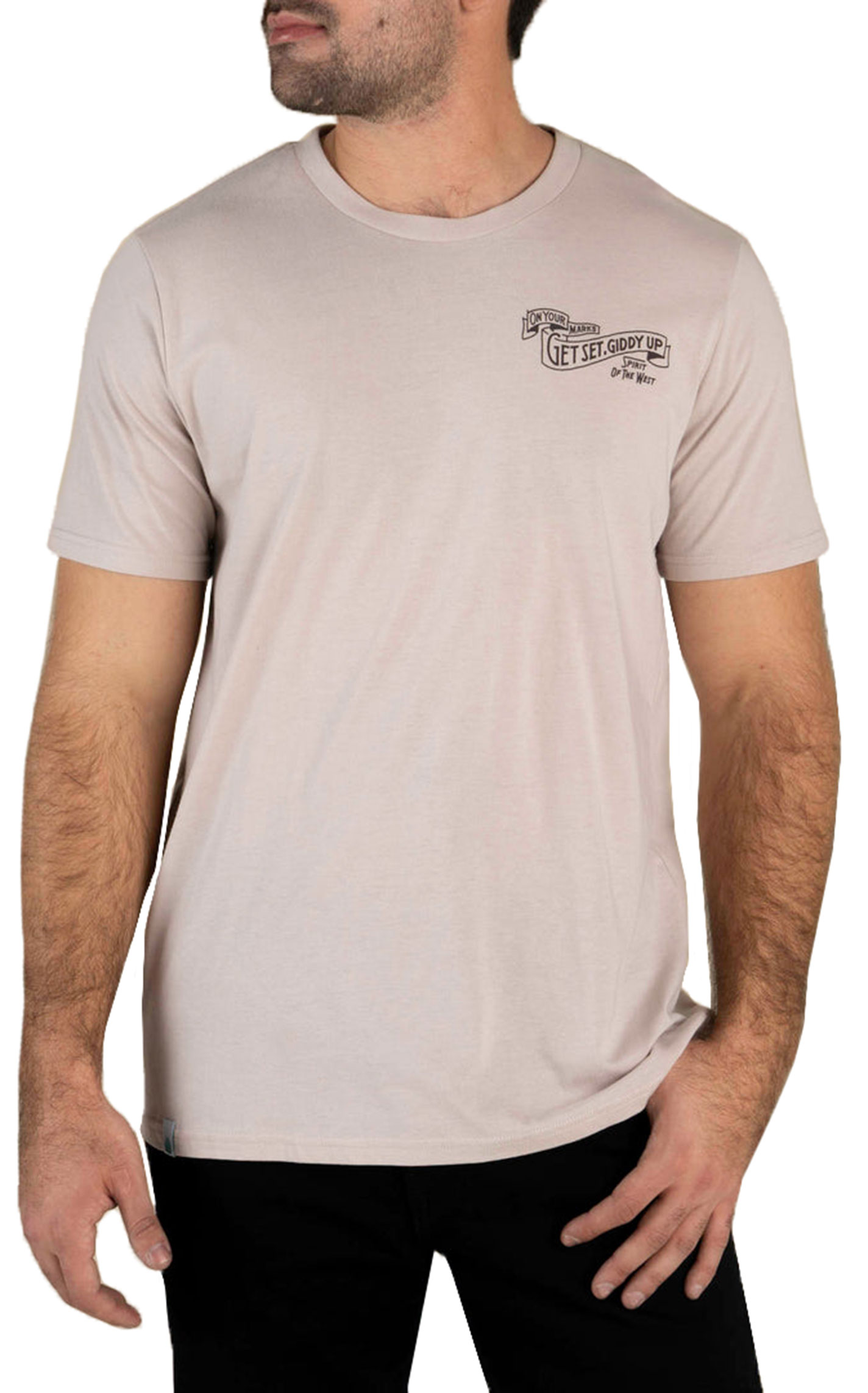 Sendero Provisions Co Men's Sand Giddy Up Graphic T-Shirt - Image 1