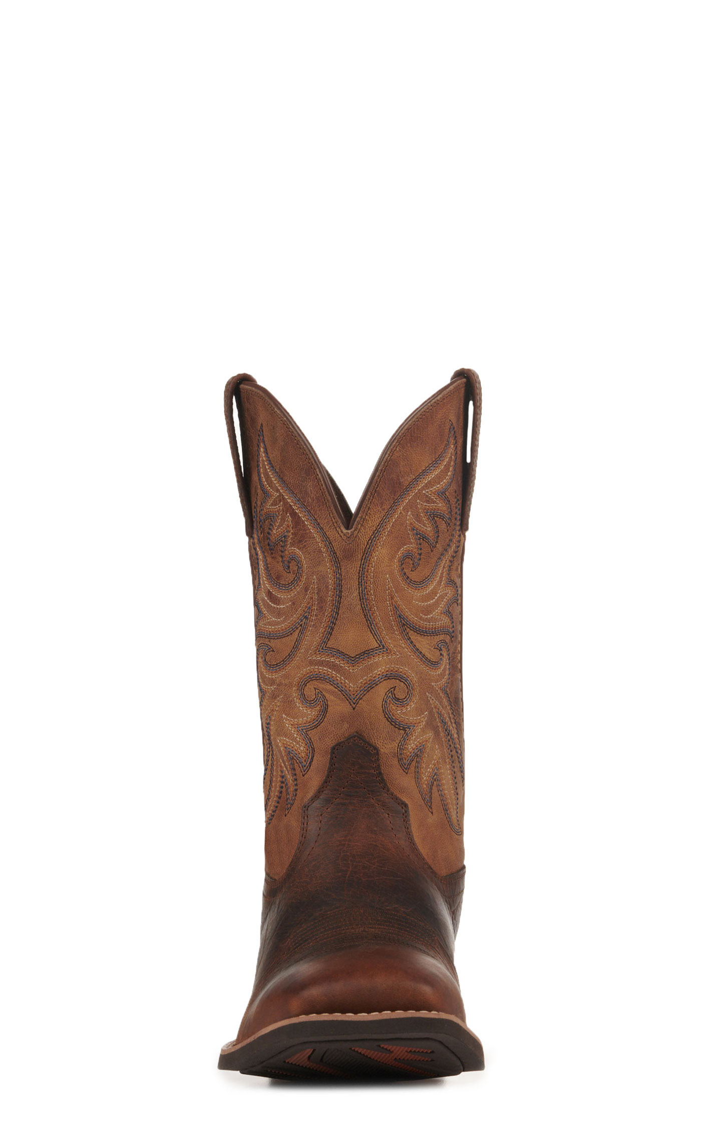 Ariat Men's Slingshot Tobacco Brown and Tan SmartLite Wide Square Toe Cowboy Boots - Image 1