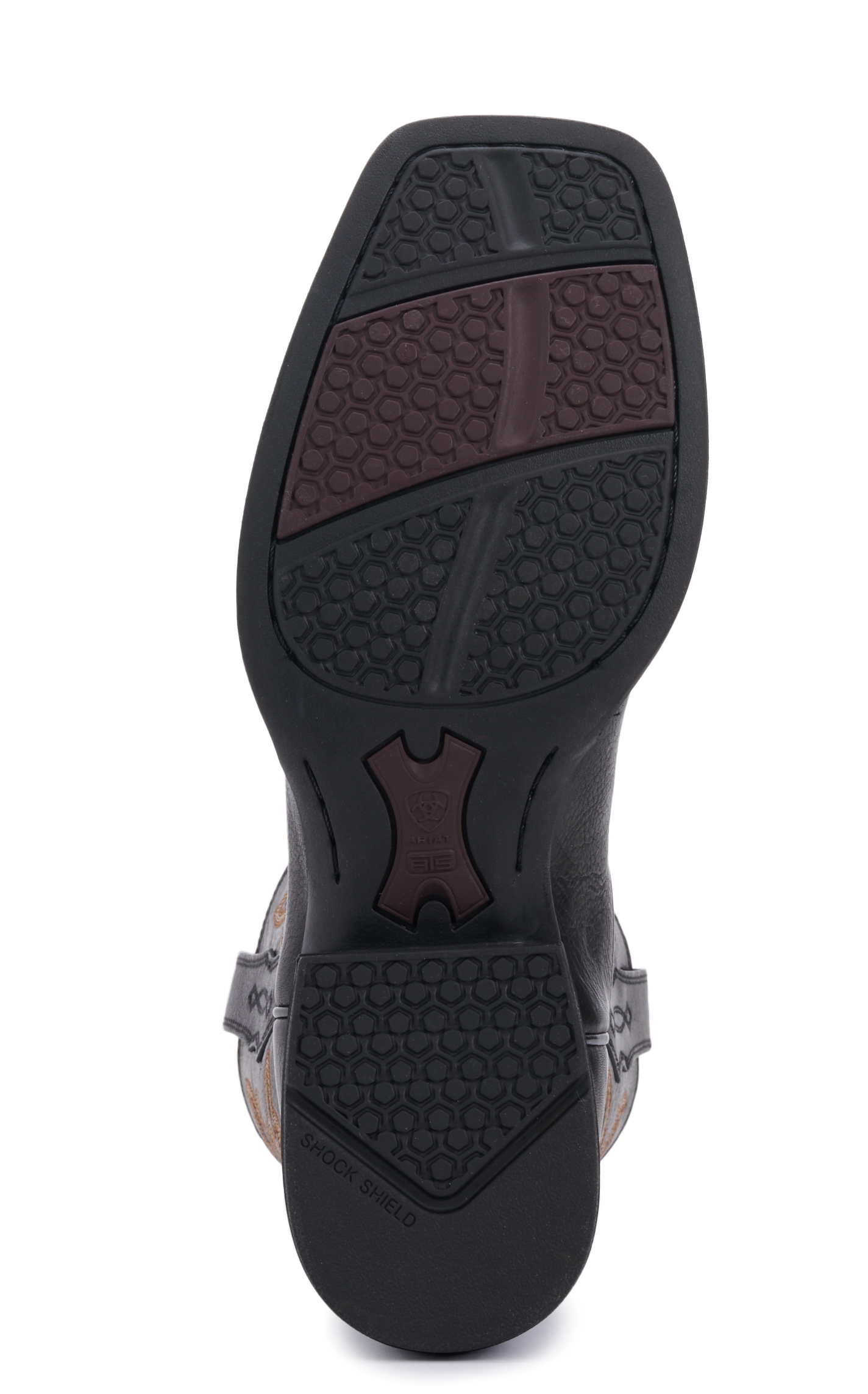 Ariat Men's Qualifier Night Sky Black Shock Shield Wide Square Toe Cowboy Boot - Image 1