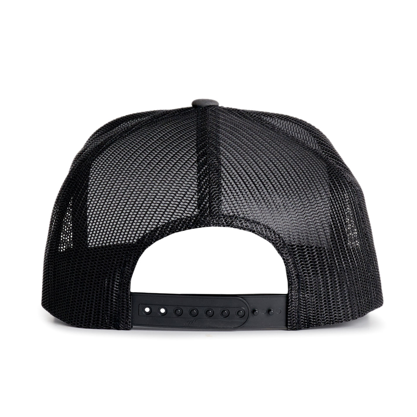 Stackin Bills Charcoal & Black Patch Flat Bill Mesh Back Trucker Cap - Image 1