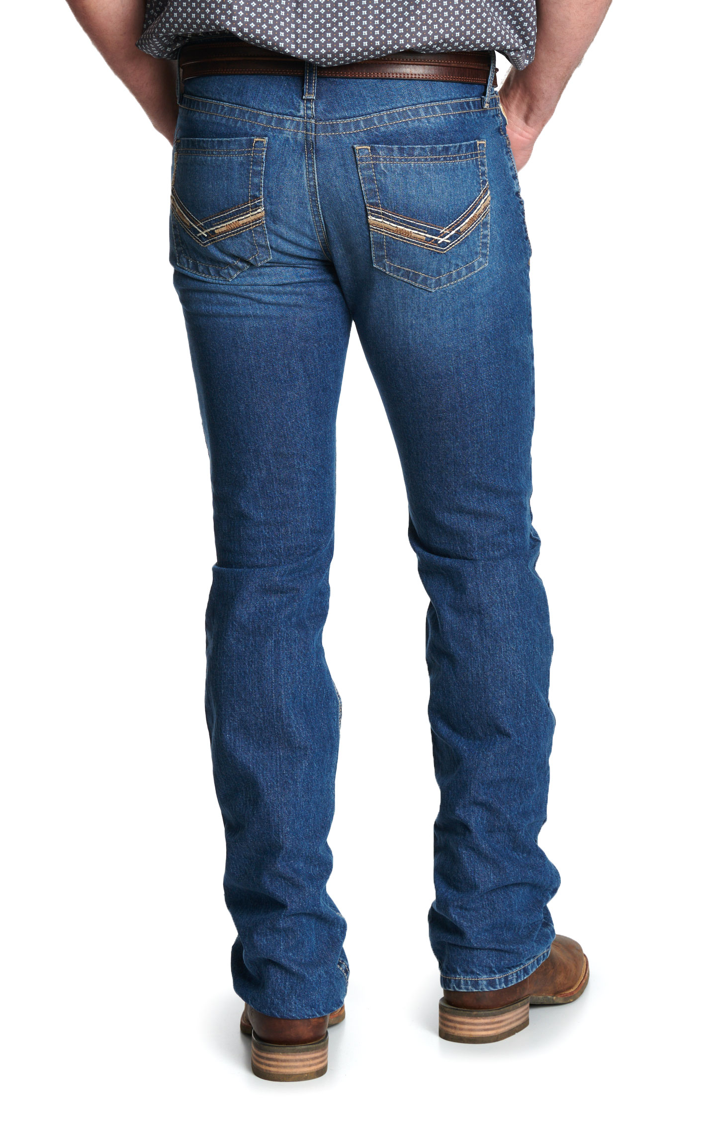 Cinch Men's Ian Medium Wash Bootcut Jeans - Image 1