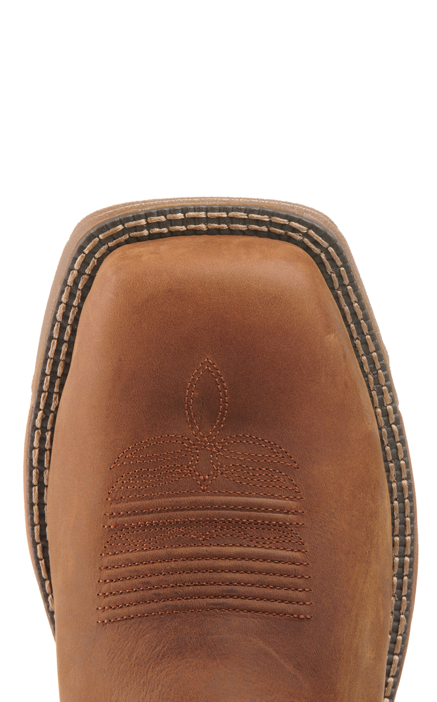 Justin Women's Stampede Rush Tan Waterproof Wide Square Composite Toe Work Boots - Image 1