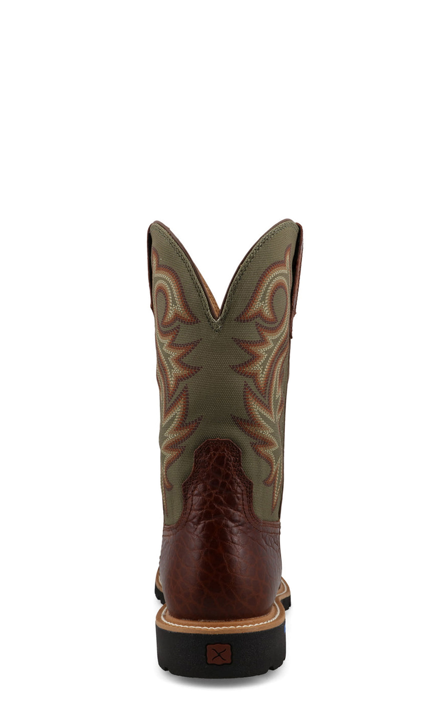 Twisted X Men's Caramel Café & Moss Tech X Performance Wide Square Toe Cowboy Boots - Image 1