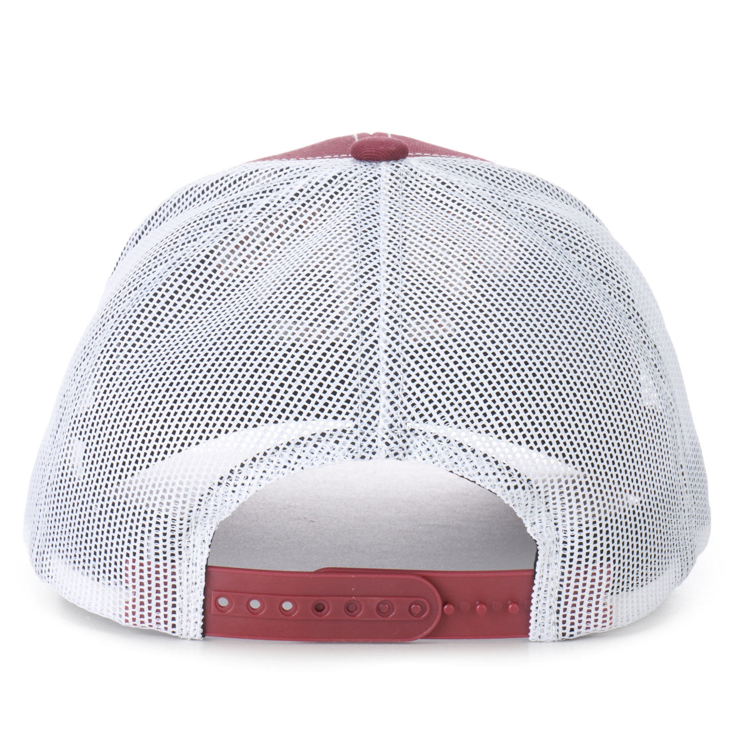 Cavender's Maroon and White with Skull Logo Snapback Cap - Image 1