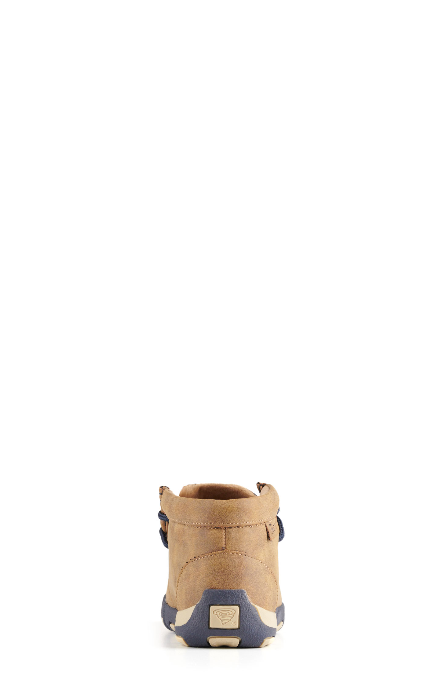 Twister Kids Oliver Brown with Navy Basketweave Moc Toe Chukka Casual Shoe - Image 1
