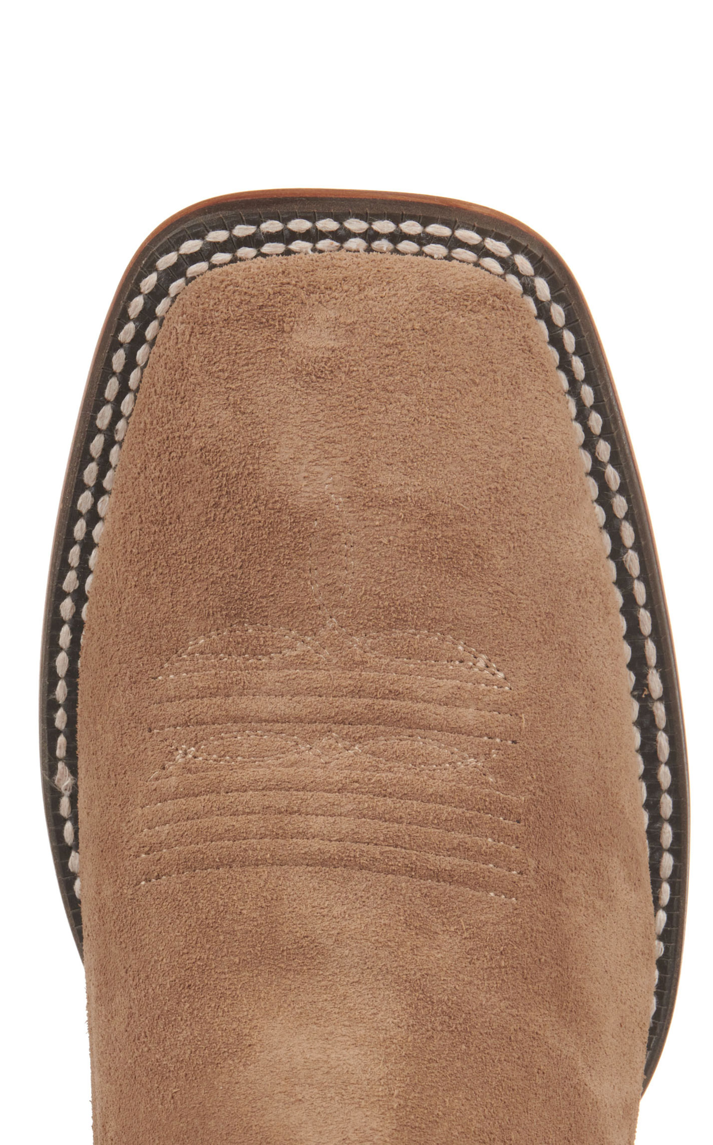 Ariat Men's Sting Tan Roughout and Dark Tan TekStep Wide Square Toe Cowboy Boots - Image 1