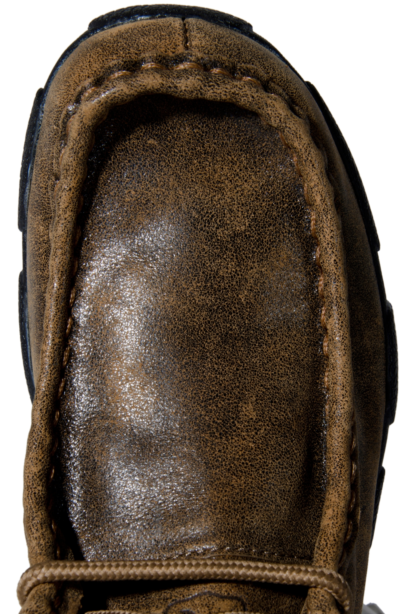 Twisted X Youth Brown Bomber Driving Moccasin Lace Up Casual Shoes - Image 1
