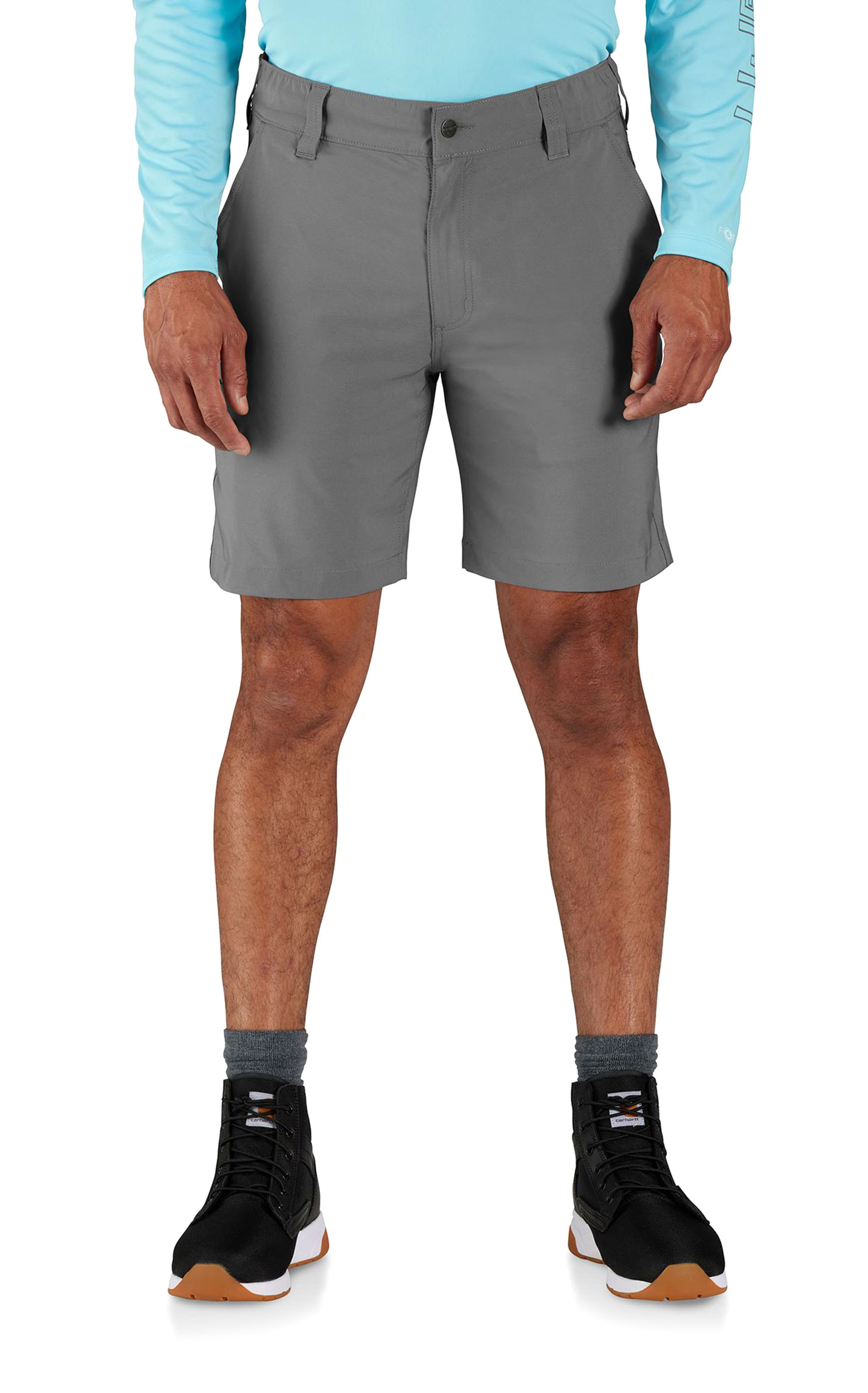 Carhartt Men's Force Sun Defender Steel Relaxed Fit Shorts - Image 1