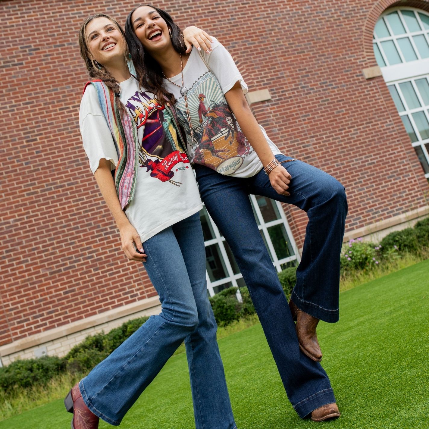 Wrangler Bespoke Women's Alexandra High Rise Trouser Leg Jeans - Image 1