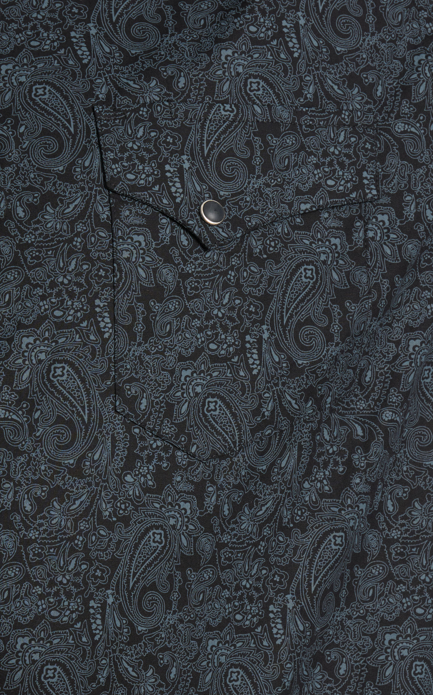 Panhandle Men's Black & Gray Paisley Western Shirt - Image 3
