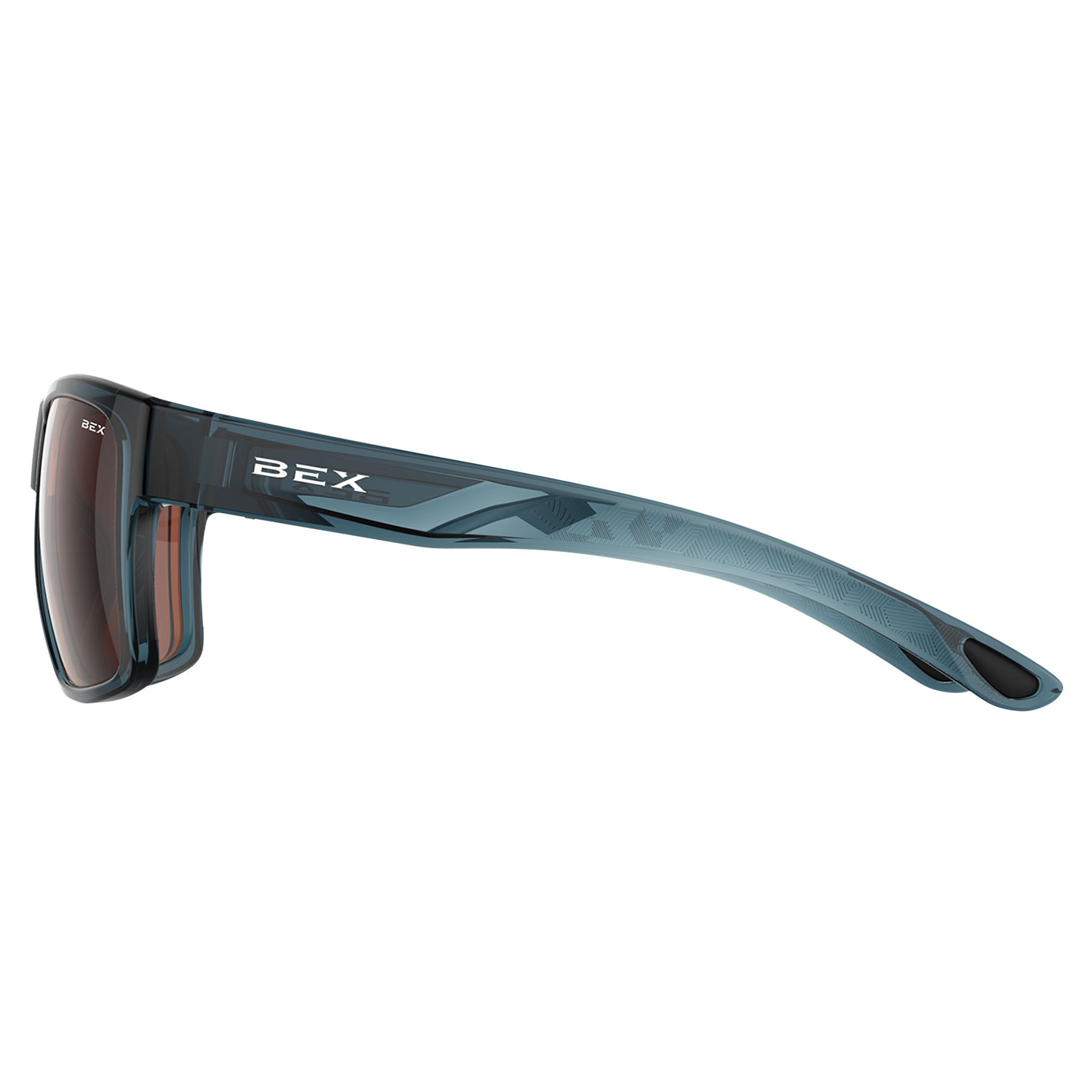 Bex Pillar Clear Lake Blue & Brown Sunglasses - Image 1