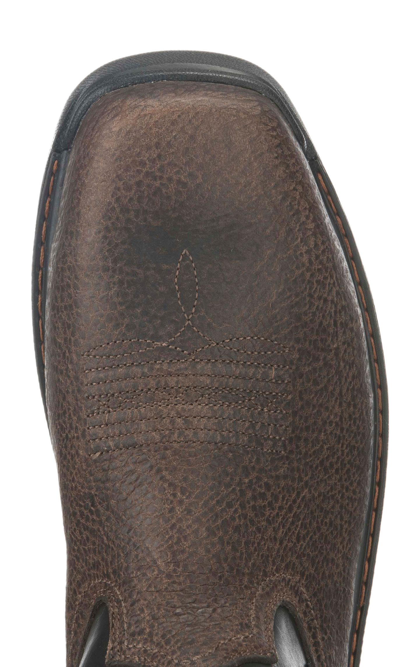 Ariat Men's Intrepid Brown and Orange VentTEK Square Composite Toe Work Boots - Image 1