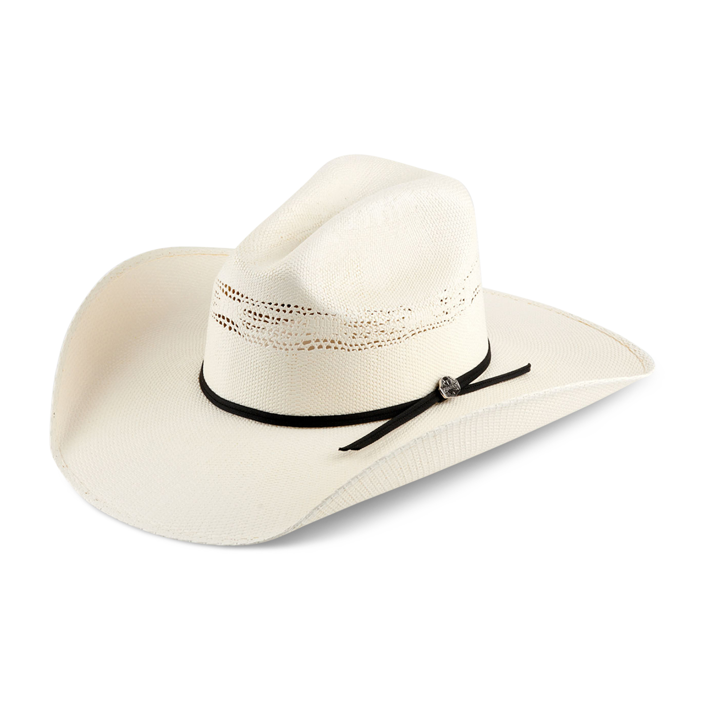 Cavender's Collection Bangora Ivory Cattleman Crown Duke Straw Cowboy Hat - Image 1