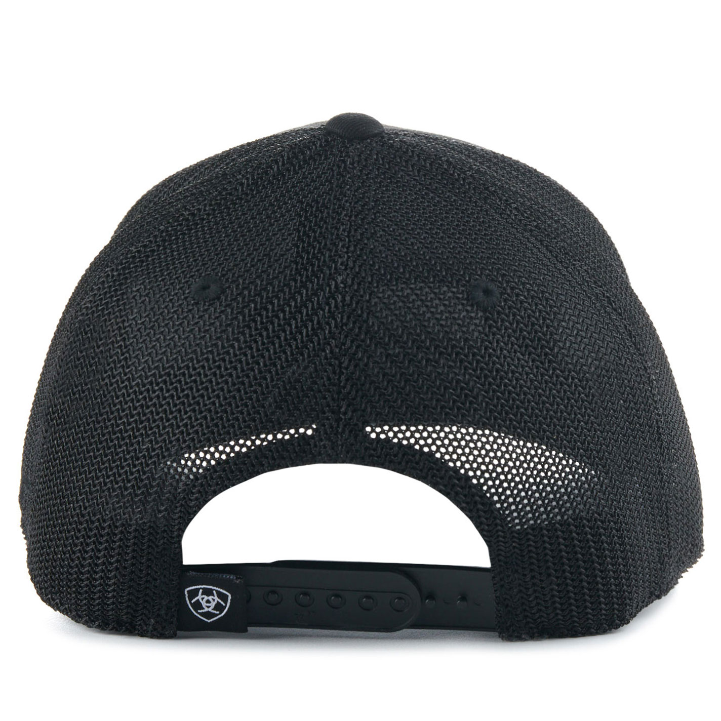 Ariat Men's Black on Black Logo Patch Cap - Image 1