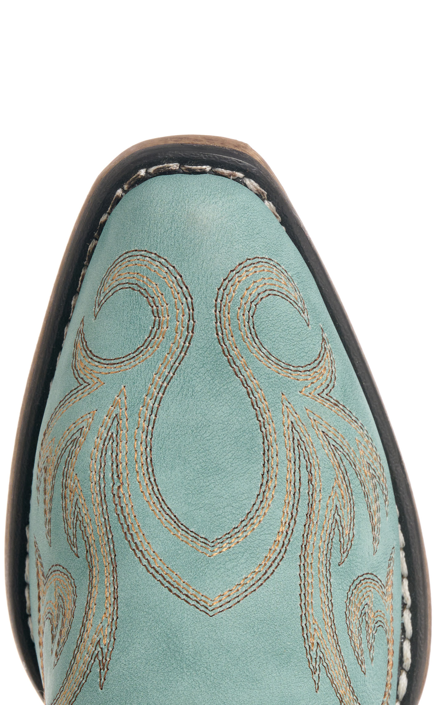 Roper Women's Riley Sea Green-Turquoise Faux Leather Snip Toe Cowboy Boots - Image 1