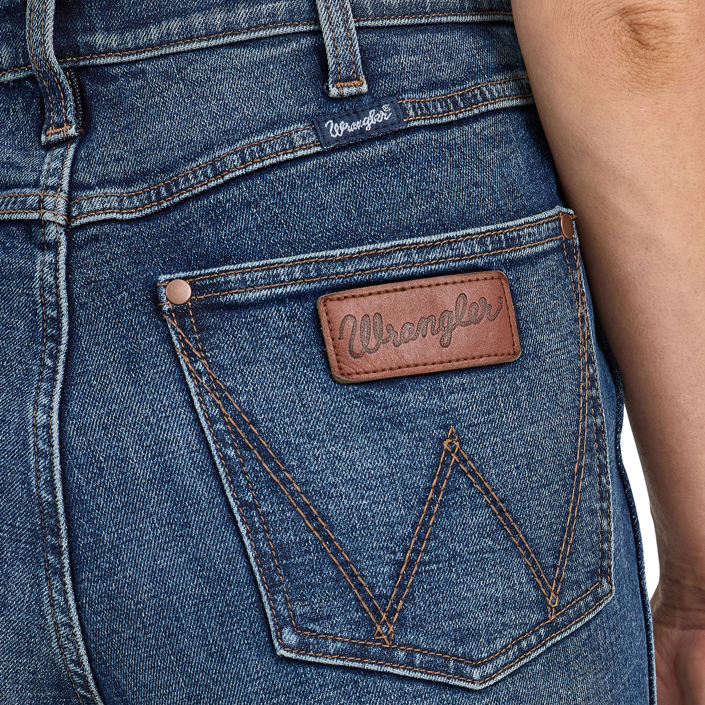 Wrangler Retro Women's Bailey Hannah Dark Wash Flare Jeans - Image 1