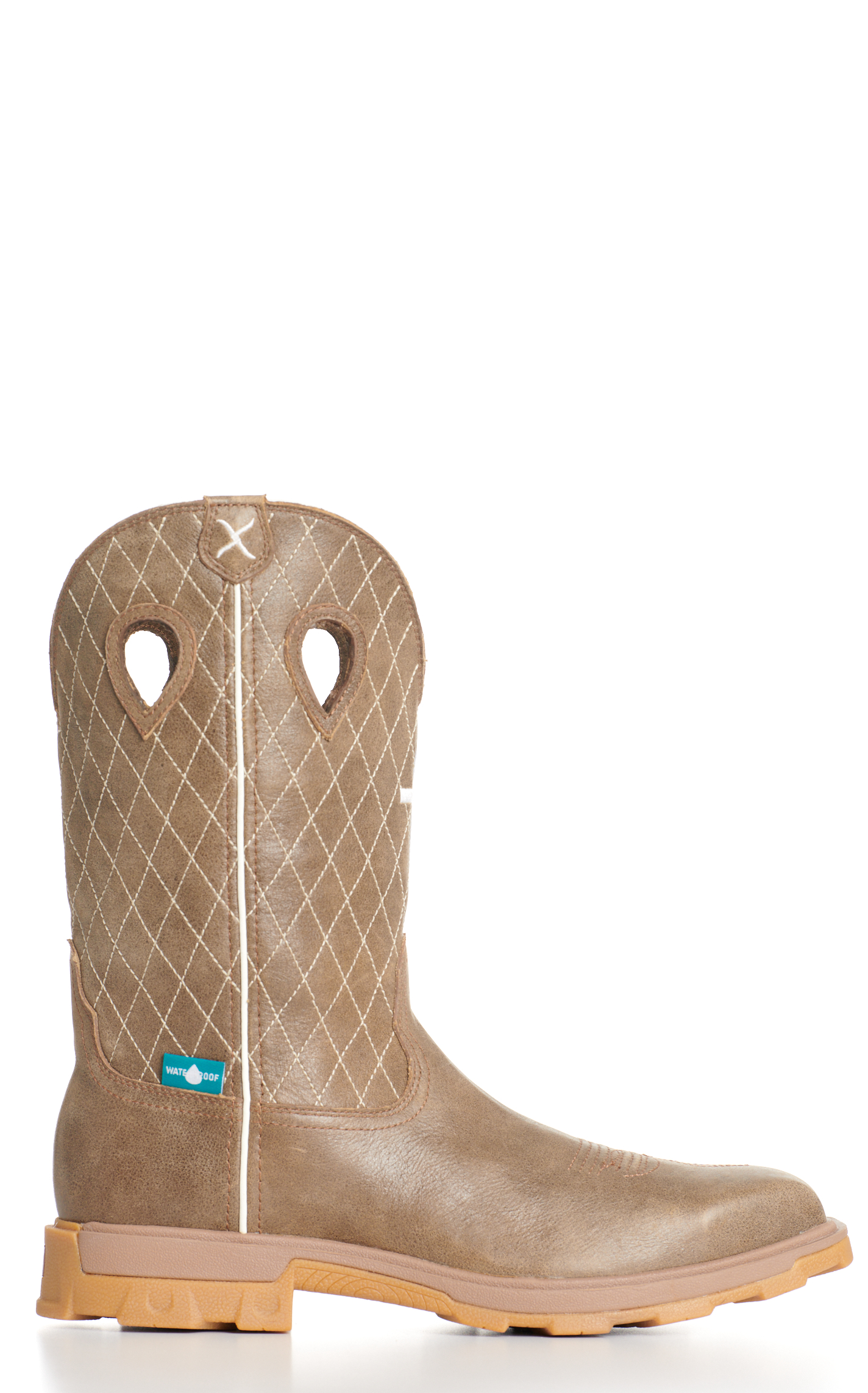 Twisted X Men's Bomber Brown with Cross UltraLite X Wide Square Nano Composite Toe Work Boots - Image 4