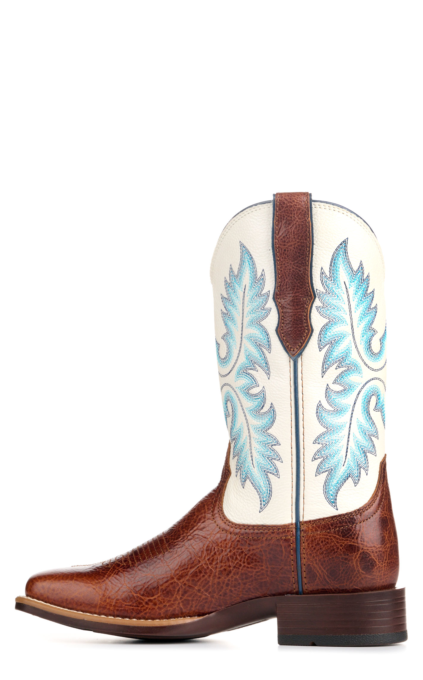 Ariat Women's Ginger Snap White Icing Bantamweight Wide Square Toe Cowboy Boots - Image 1