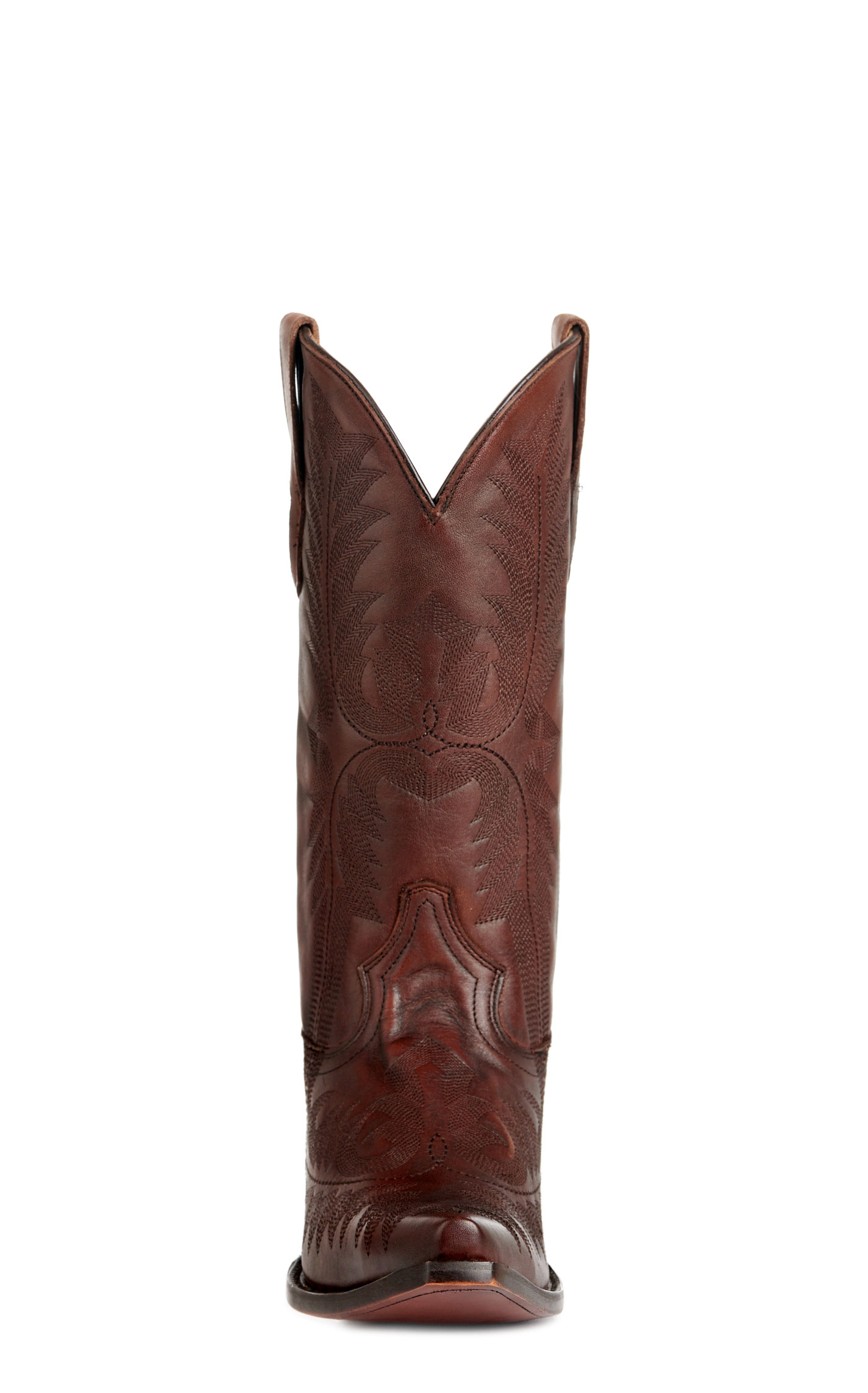 Corral Men's Brown Fancy Stitch Snip Toe Cowboy Boots - Image 1