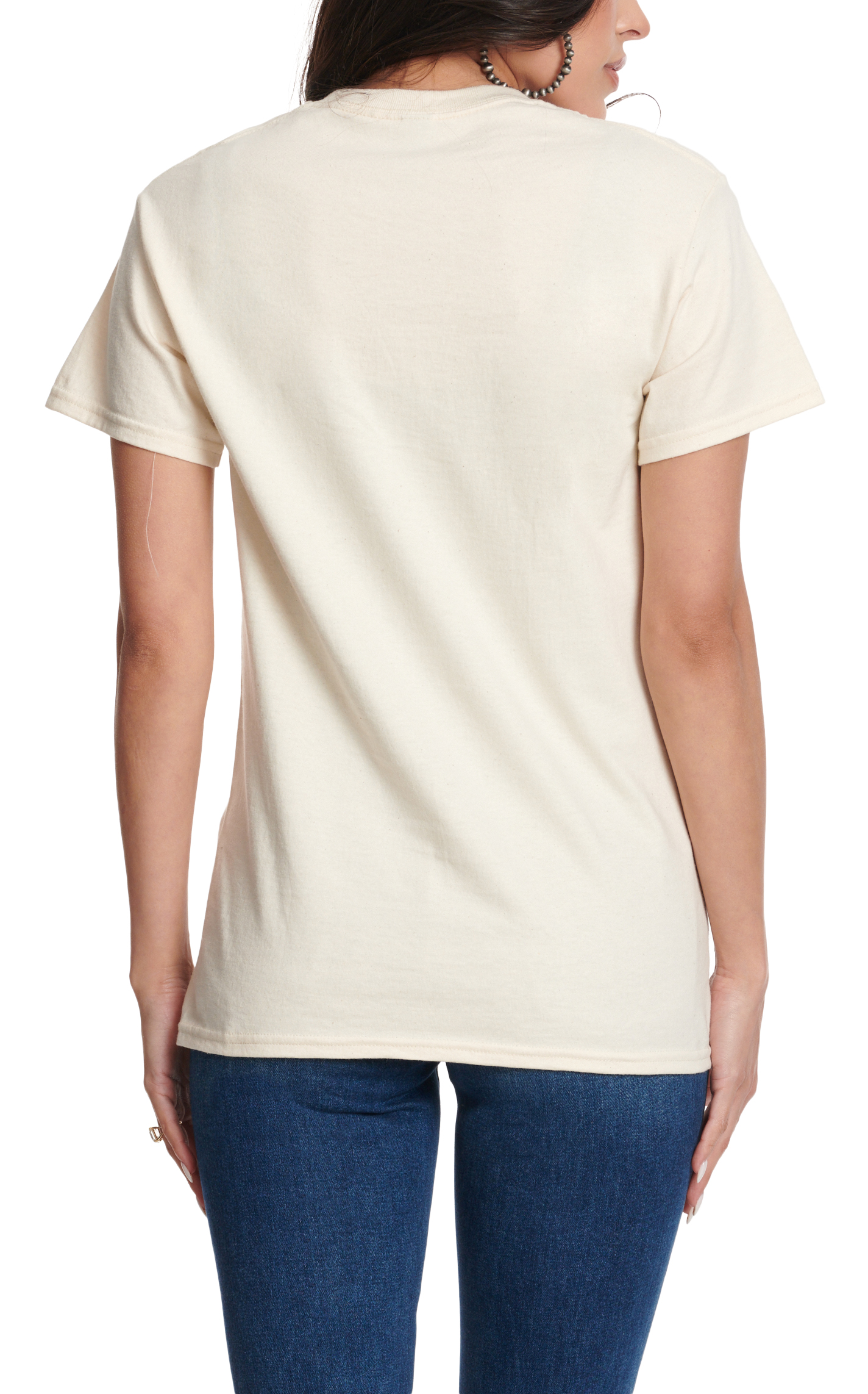 Pure West Women's Natural Wranglin Black & Gray Graphic T-Shirt - Image 1