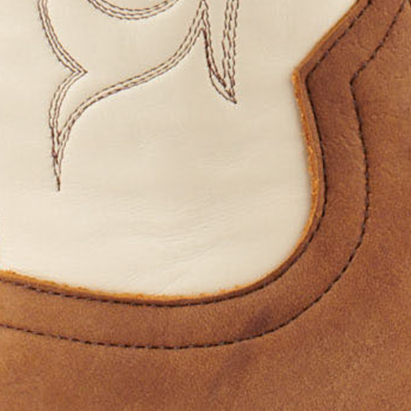 Anderson Bean Men's Natural Brown Bison and Bone Hybrid Sole Wide Square Toe Cowboy Boots - Image 1