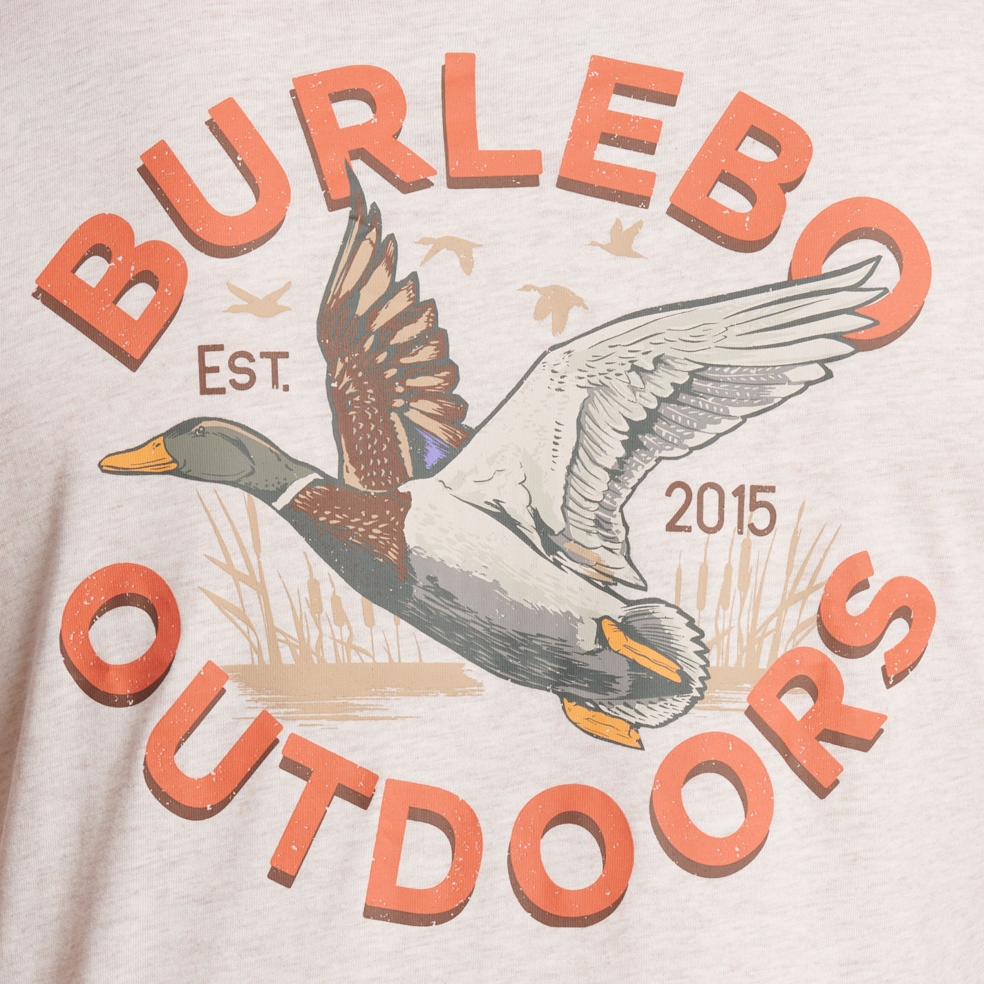 Burlebo Old School Duck Hunt Men's Cream T-Shirt - Image 1