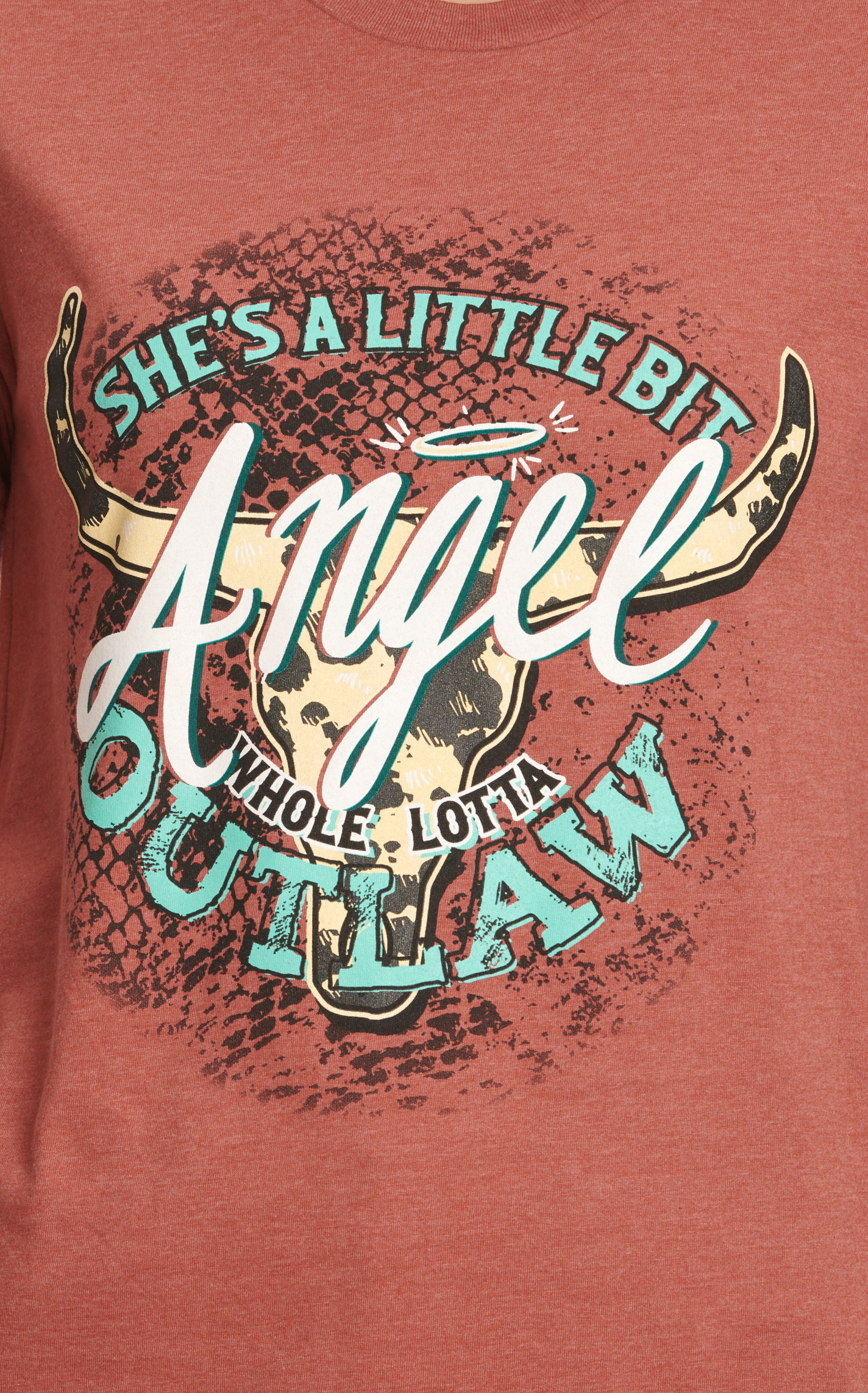 Lulu Mac Women's Red Clay Whole Lotta Outlaw Short Sleeve T-Shirt  - Image 3