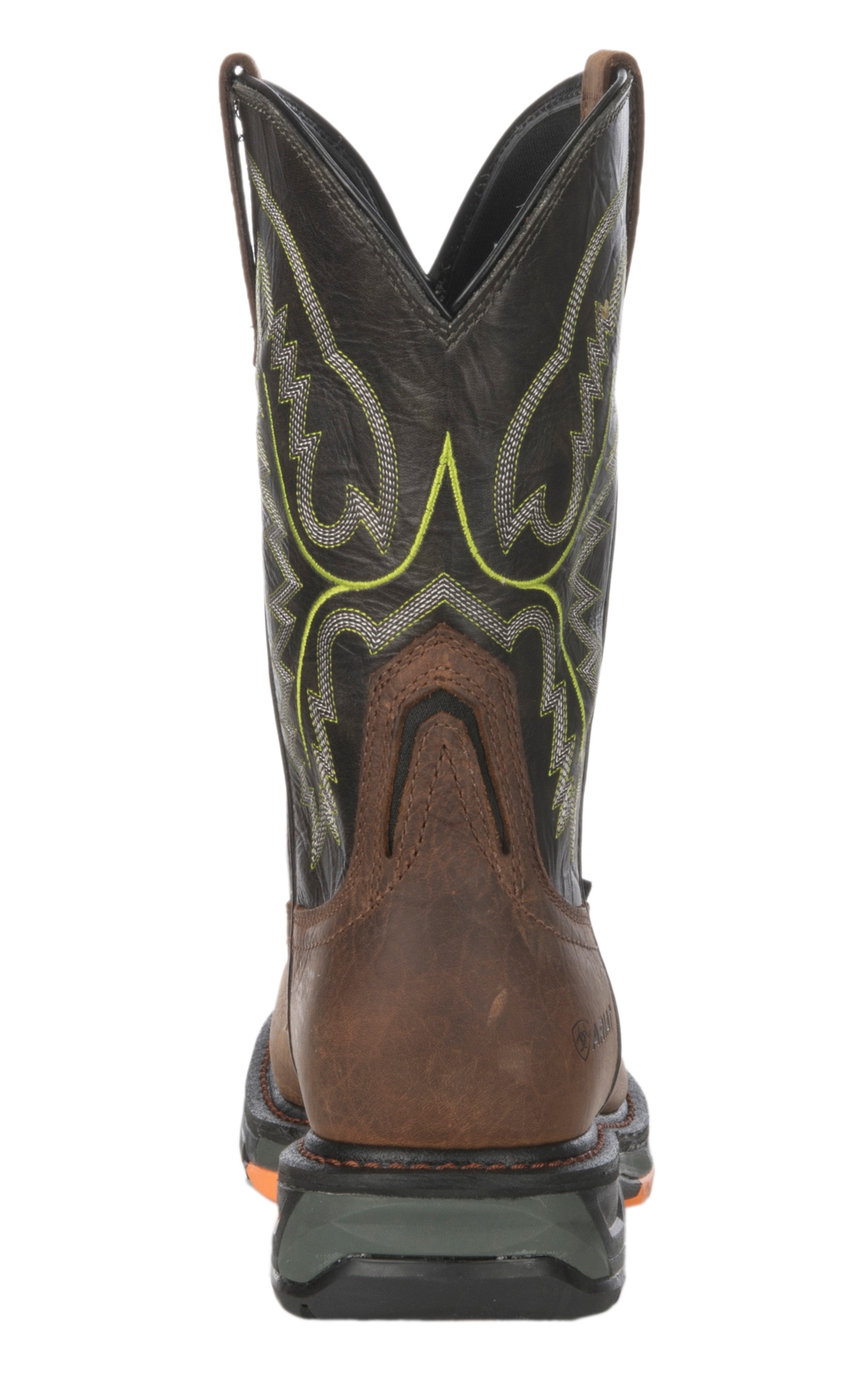 Ariat Men's WorkHog XT Tumbled Bark and Dark Forest Waterproof Wide Square Toe Work Boot - Image 1