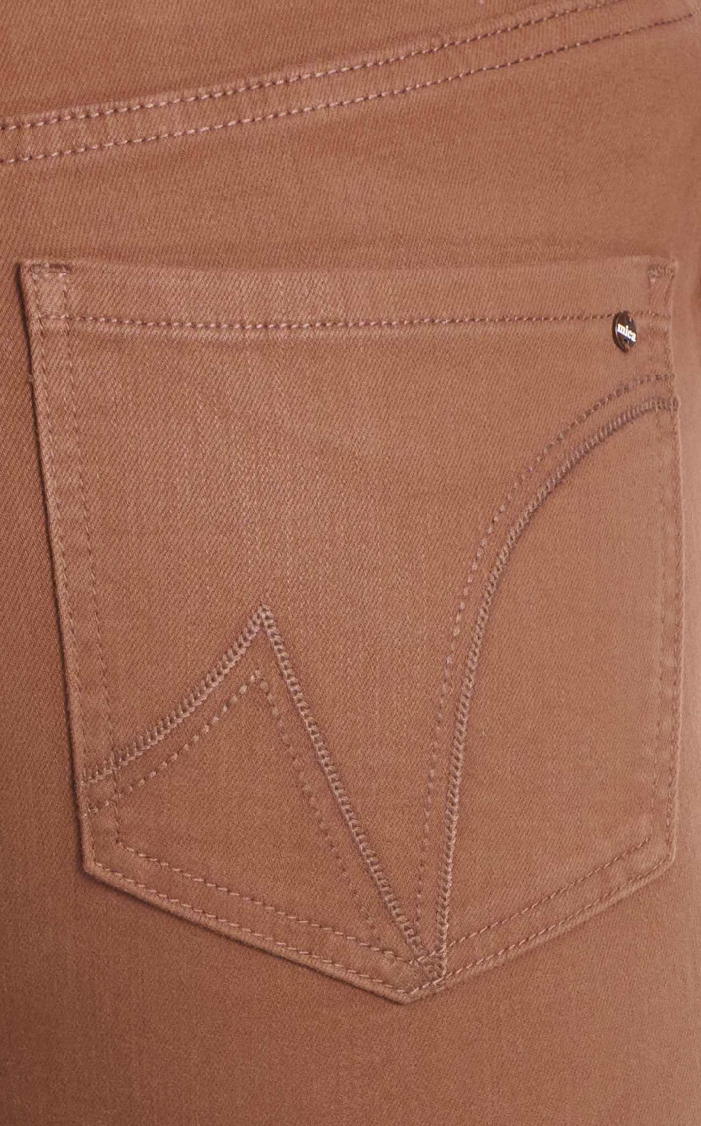 Mica Women's Milk Chocolate High-Rise Flare Leg Coated Jeans - Image 1