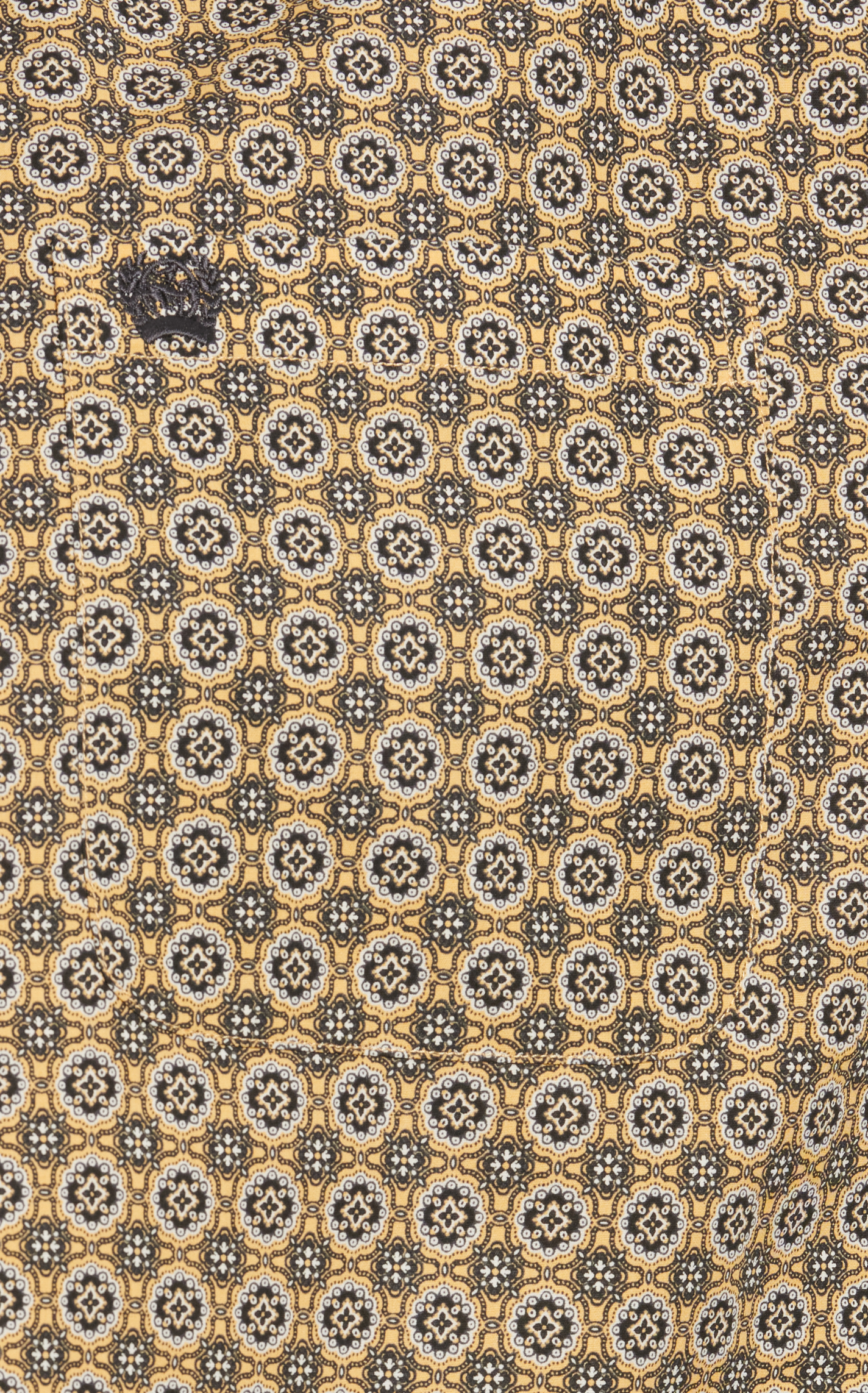 Cinch Men's Golden Yellow Medallion Print Western Shirt - Image 1