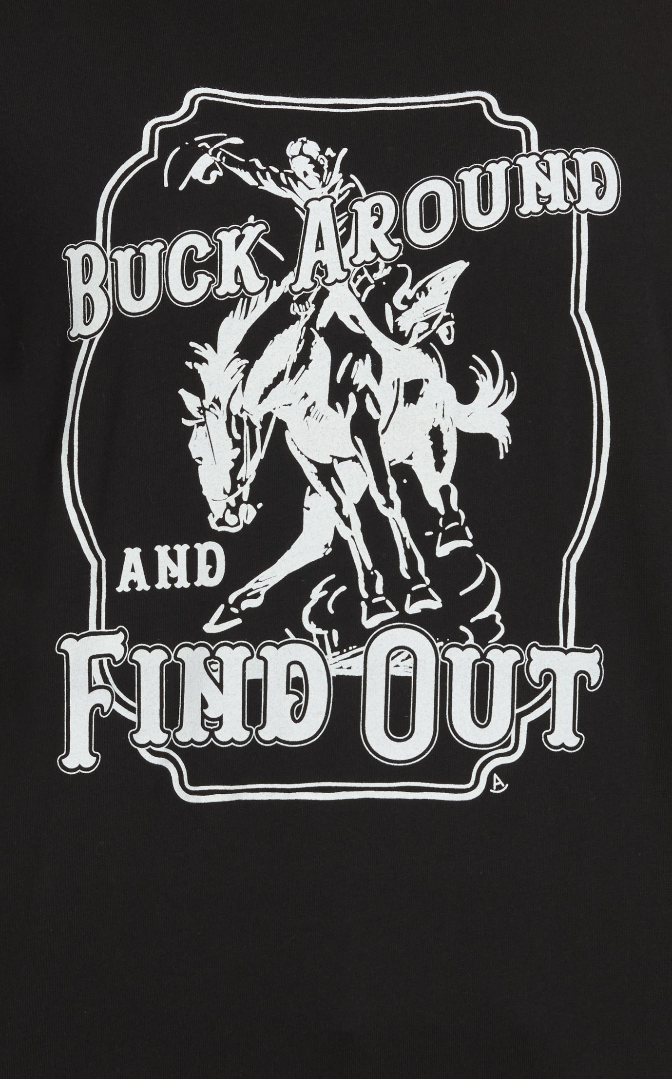 Rockin' A Design Black Buck Around & Find Out Graphic  T-Shirt - Image 2