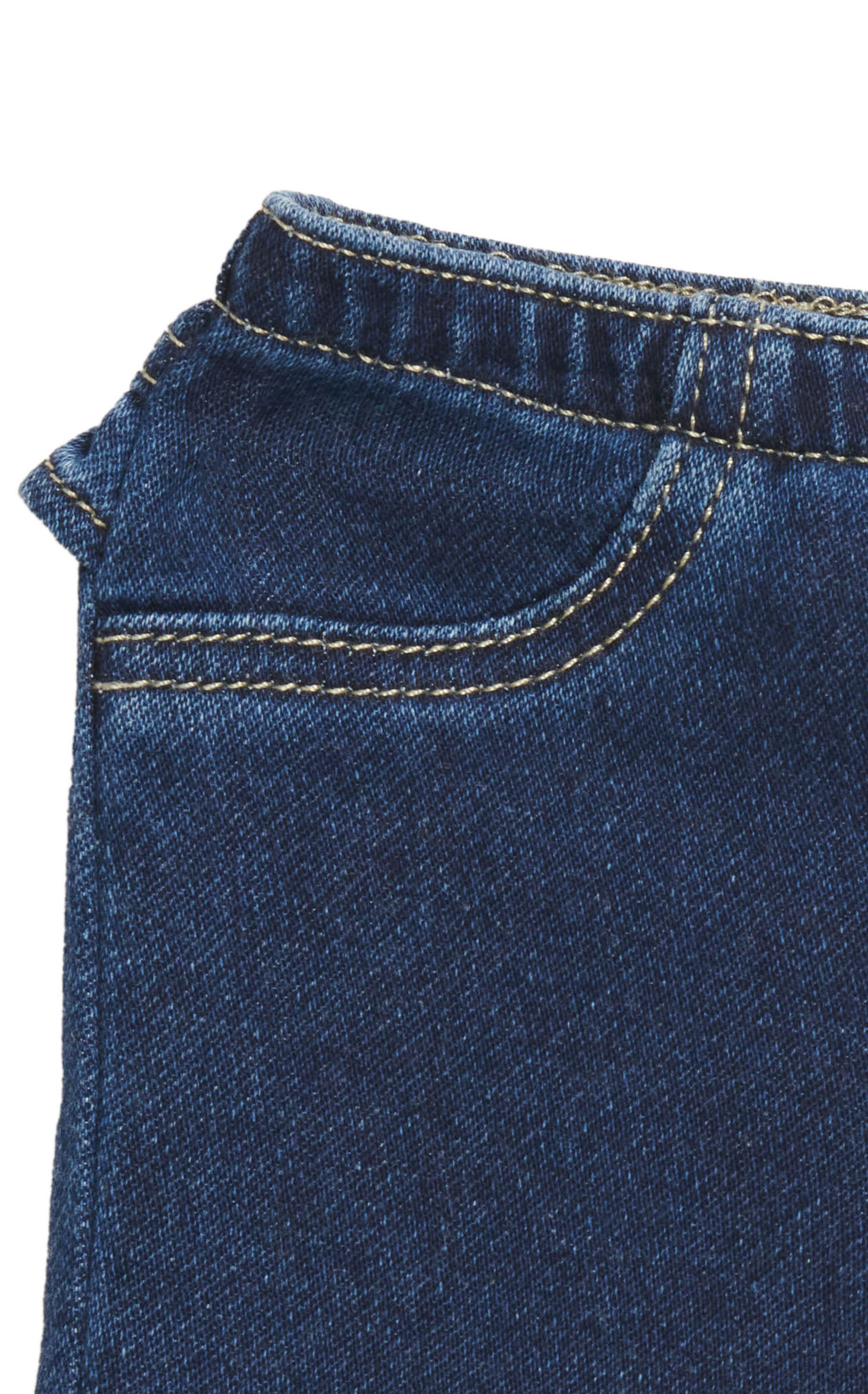 Wrangler Baby Girl's Dark Wash Ruffle and Trumpet Flare Leg Jeans - Image 1