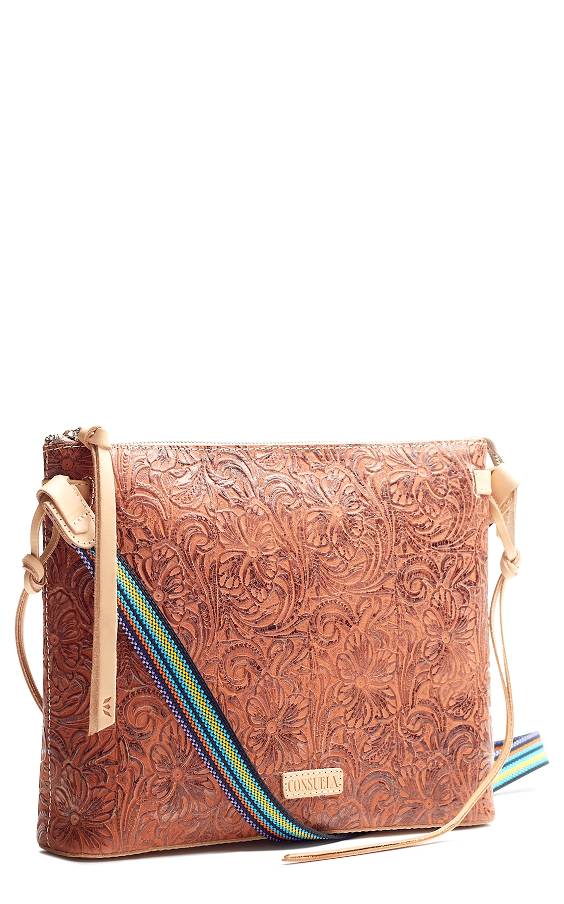 Consuela Sally Tooled Leather Downtown Crossbody Purse - Image 1