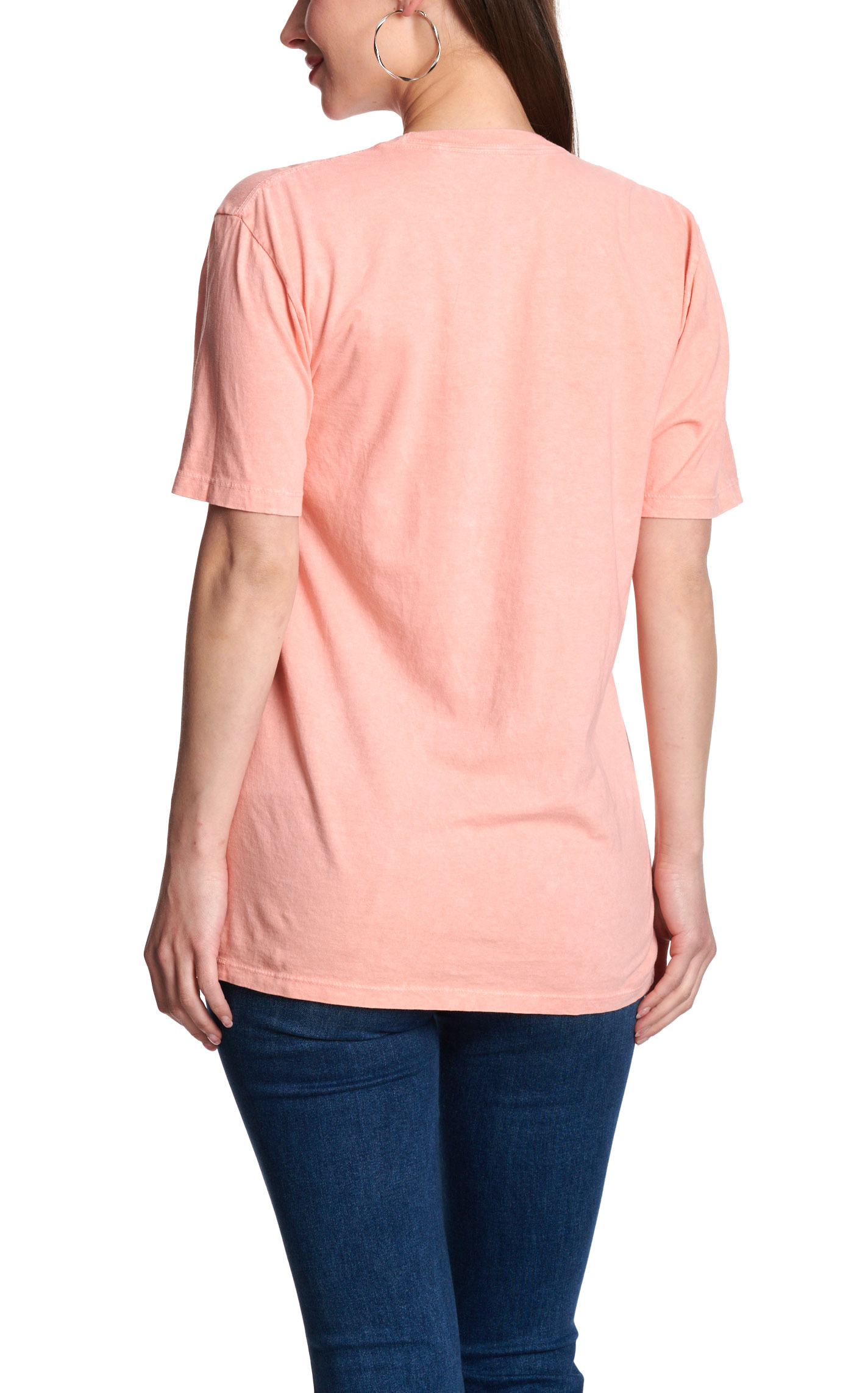 Lotus Fashion Women's Peach Wild West Rodeo Graphic T-Shirt - Image 1
