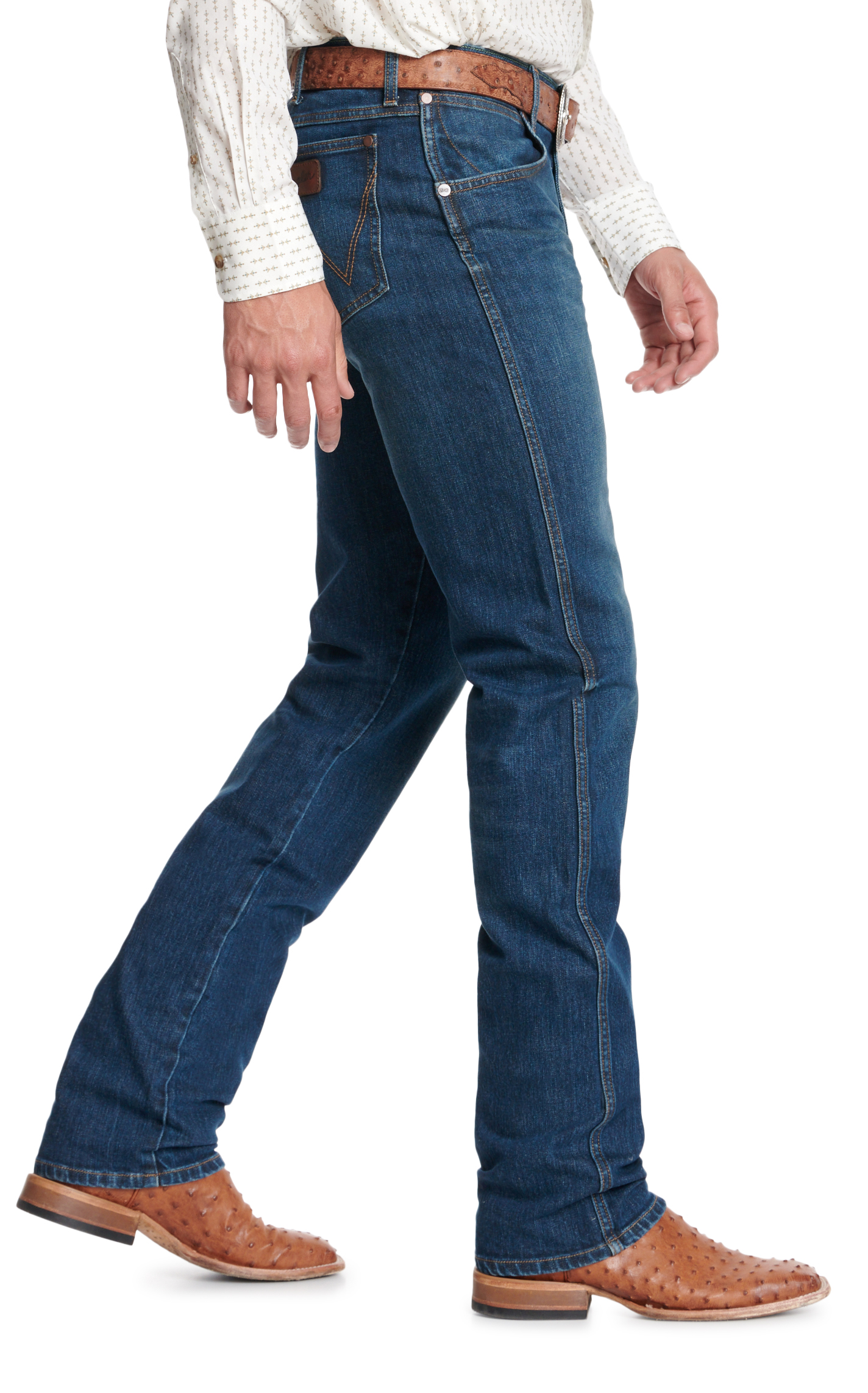 Wrangler Retro Men's Park City 88 Dark Wash Slim Straight Leg Jeans - Image 1