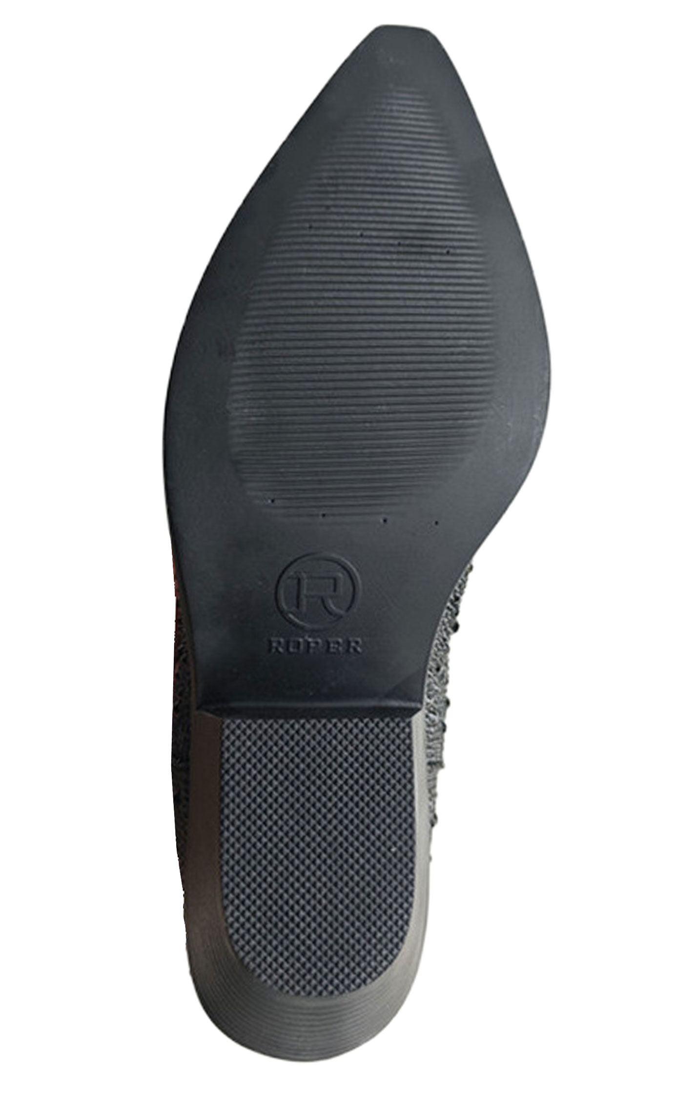 Roper Women’s Black Crystal Nettie Fashion Snip Toe Cowboy Boots - Image 1