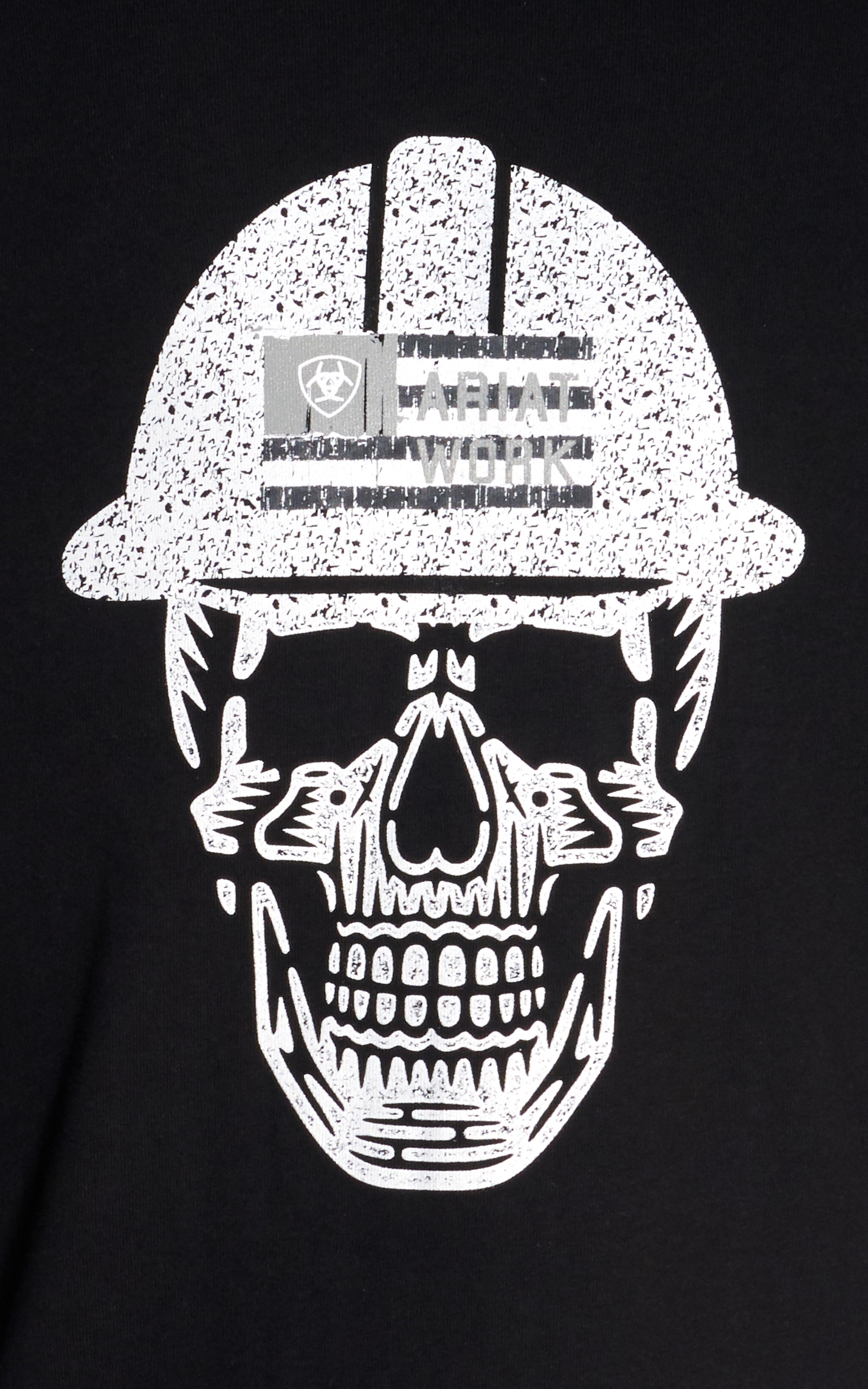 Ariat Men's Rebar Cotton Strong Black Roughneck Skull Graphic Short Sleeve Work T-Shirt - Image 1