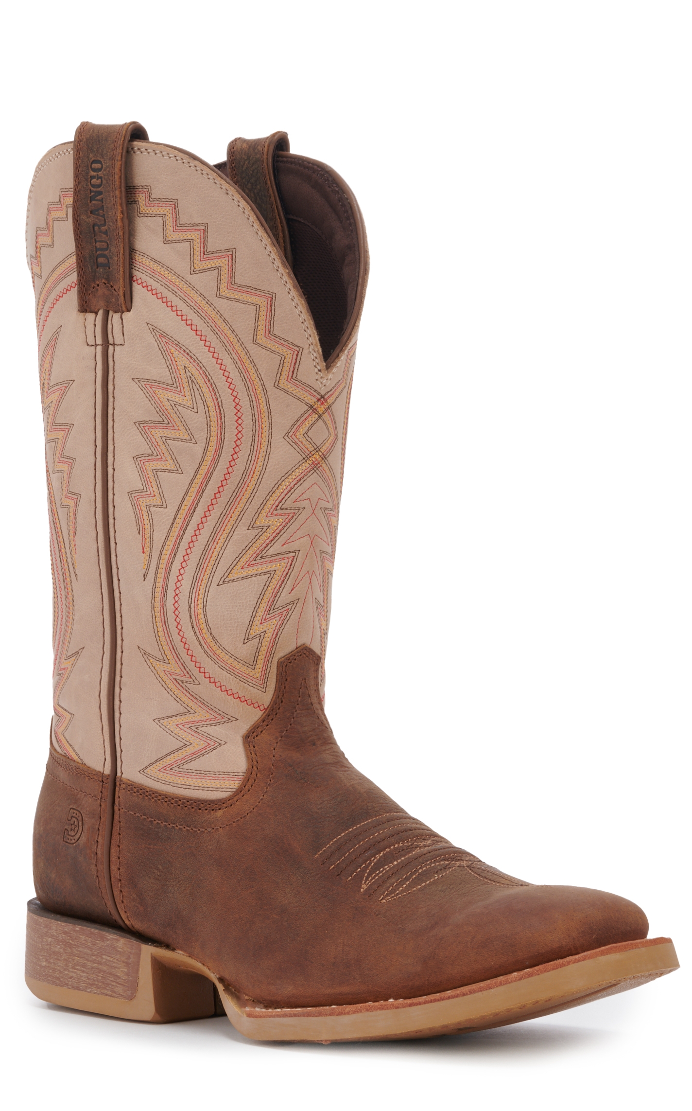 Durango Men's Rebel Pro Coffee Brown and Bone Square Toe Cowboy Boot - Image 1