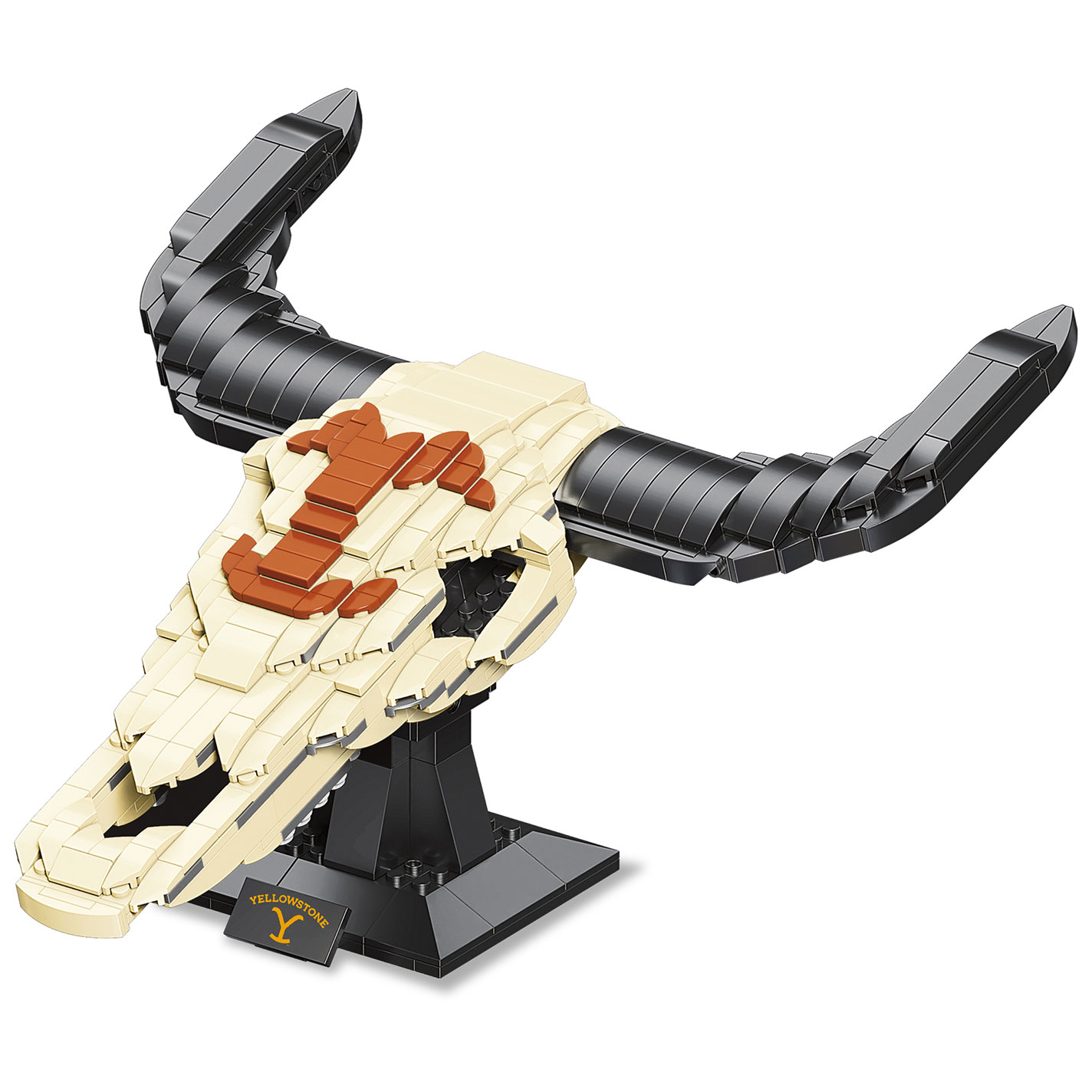 Brickcraft Yellowstone Cow Skull Brick Building Kit - Image 3