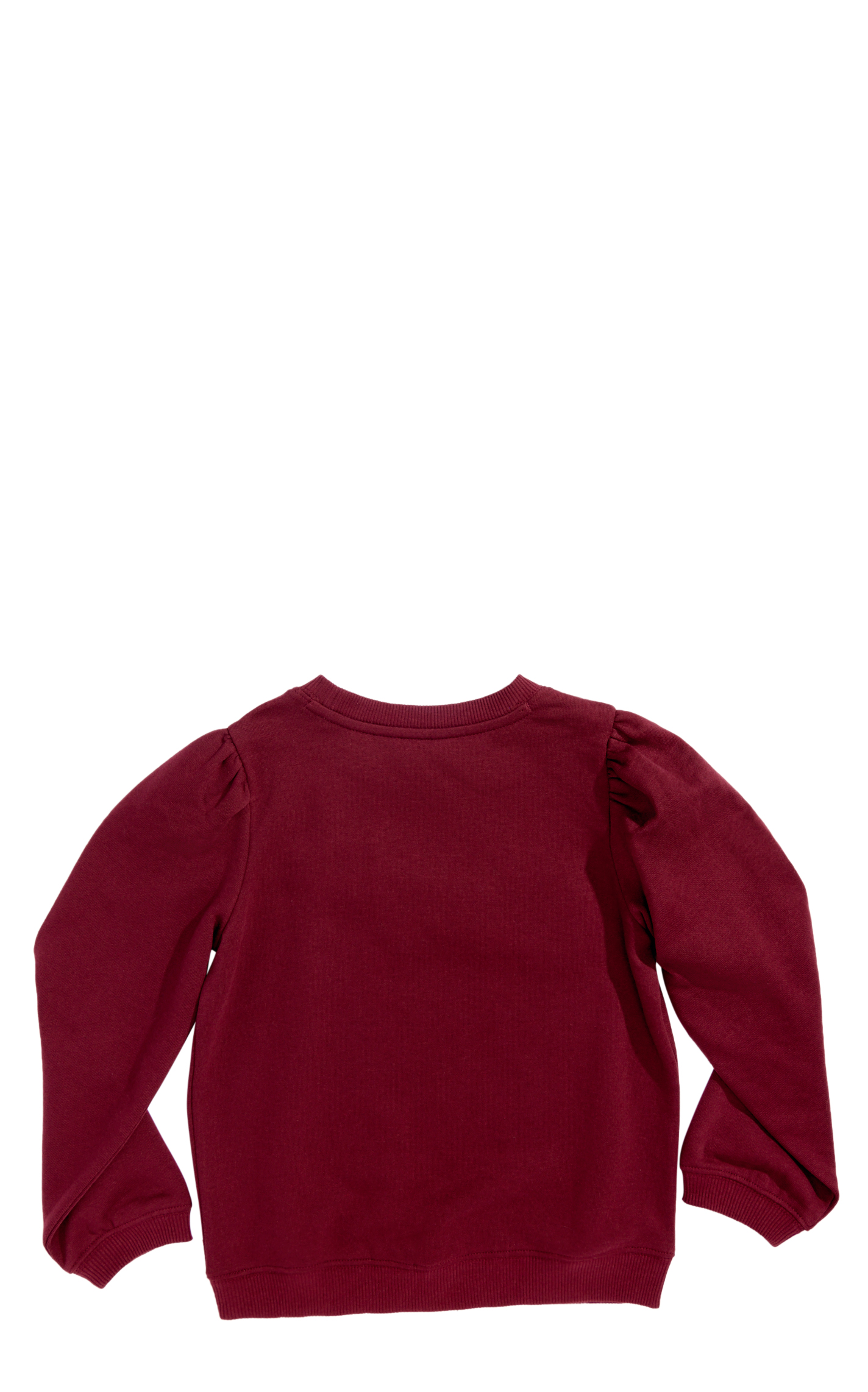Wrangler Girl's Burgundy & Fuzzy Logo Front Sweatshirt - Image 1