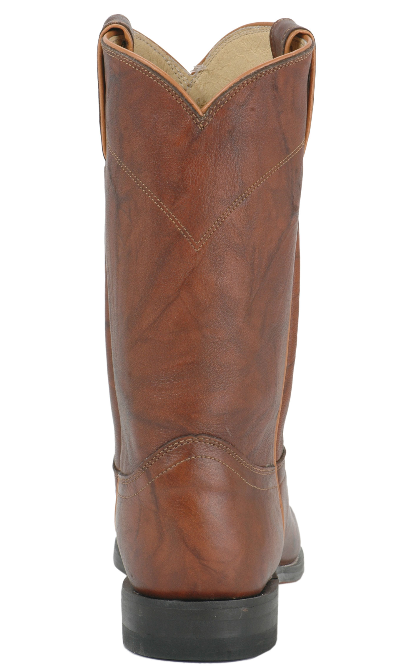 Justin Men's Chestnut Marbled Deerlite Leather Roper Boots - Image 1