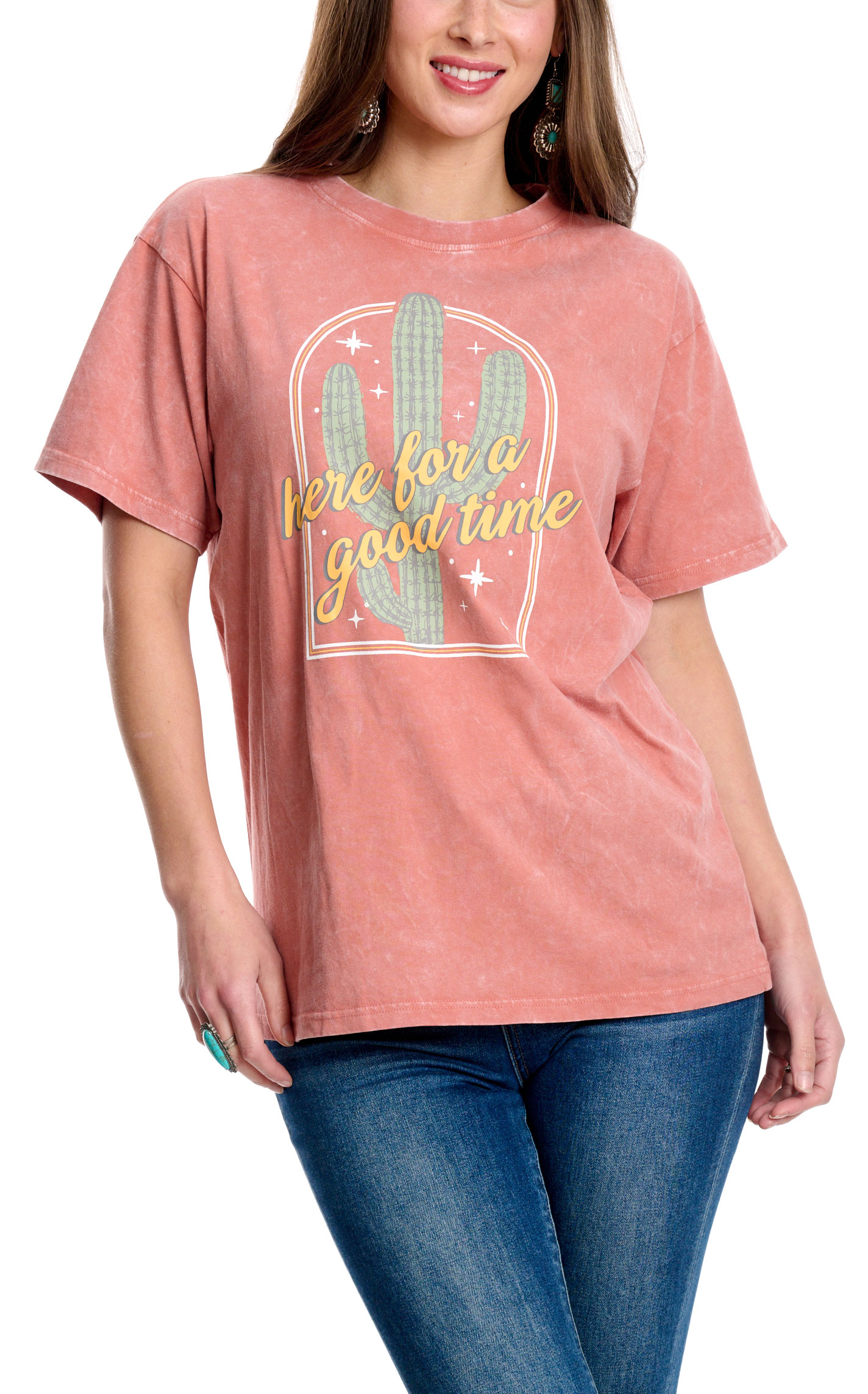 Jadelynn Brooke Women's Terracotta Here For A Good Time T-Shirt - Image 1