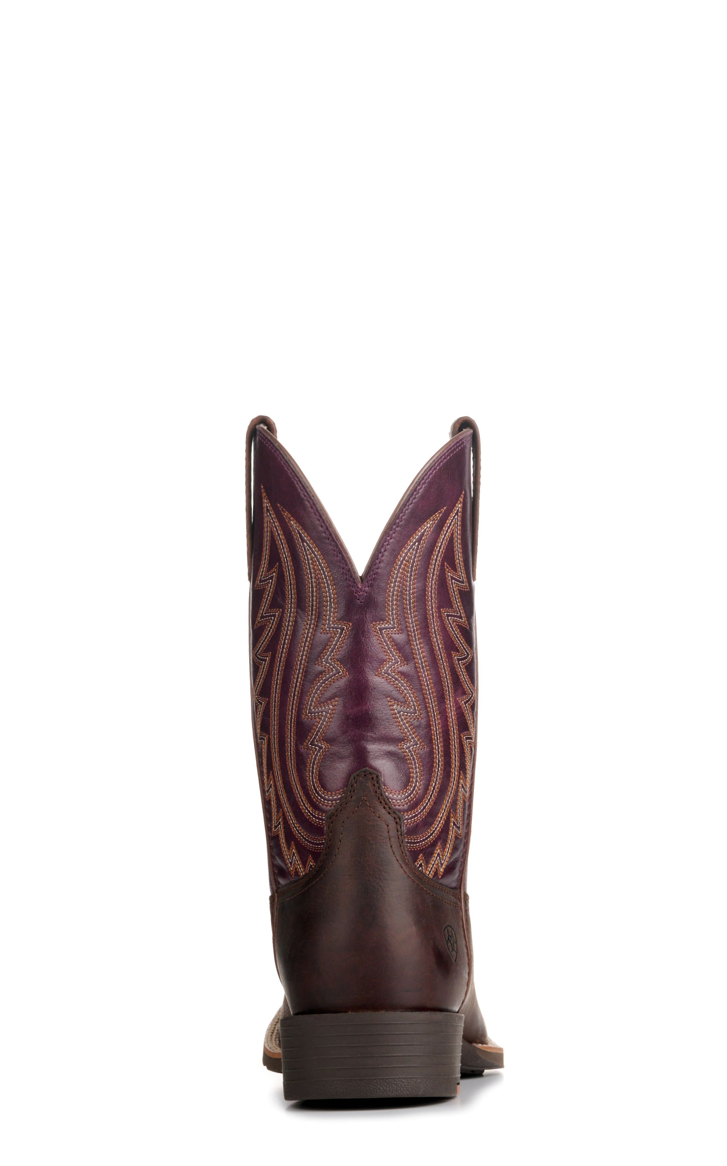 Ariat Men’s  Sport Big Country Barley Brown and Purple Wide Square Toe Cowboy Boots - Image 1