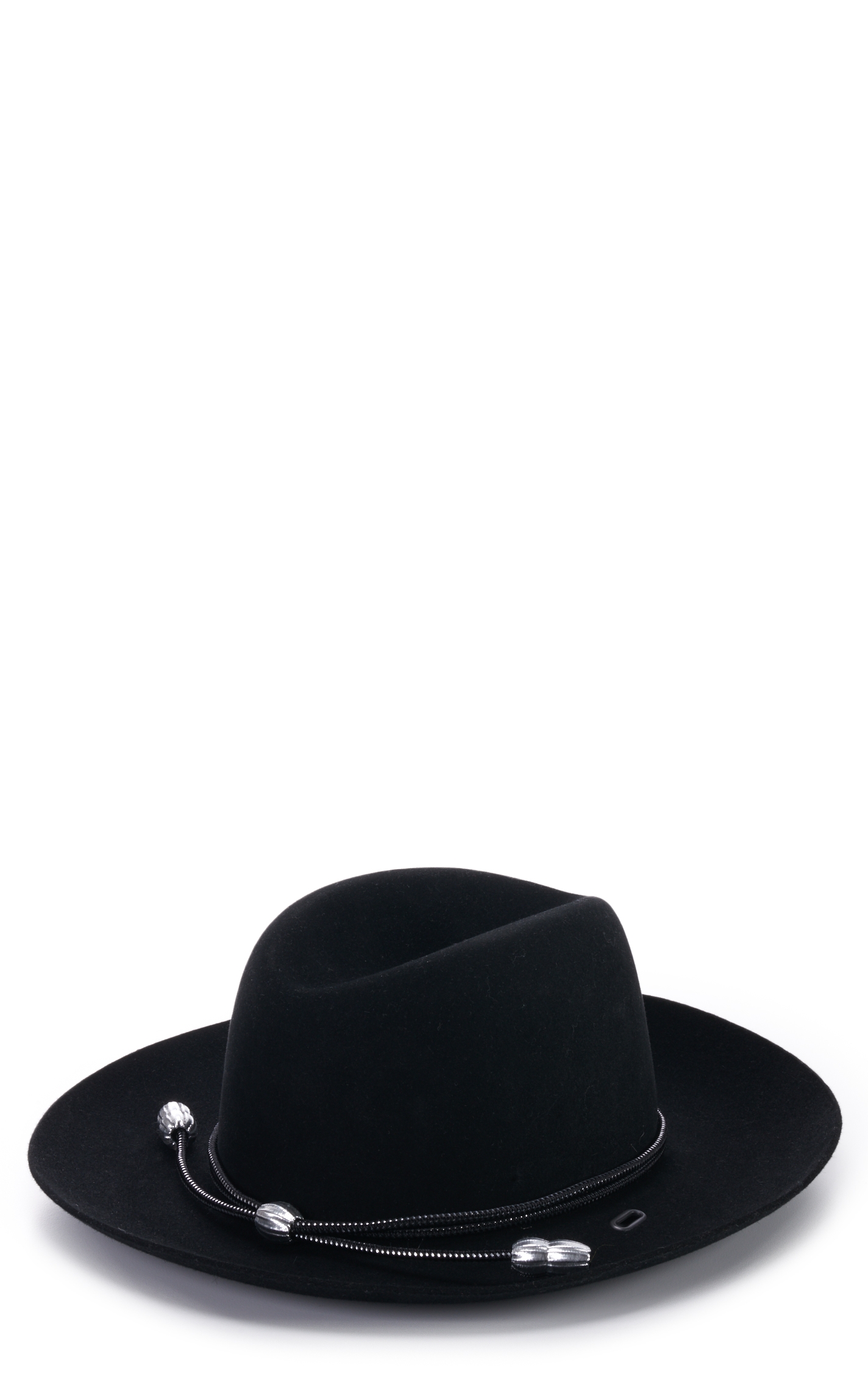 Stetson Black & Silver Military Branch Acorn Hatband - Image 1