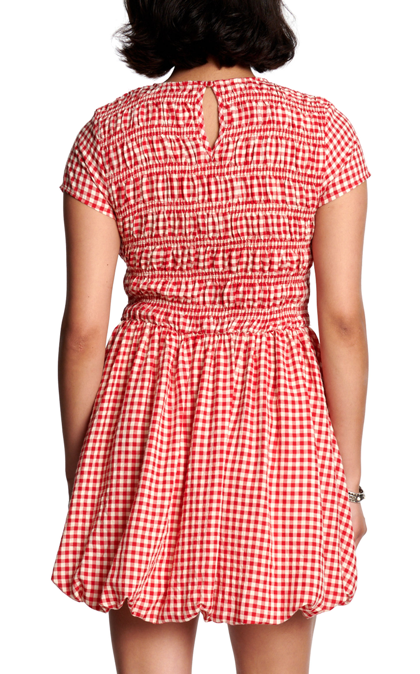 TCEC Women's Red & White Gingham Dress - Image 1